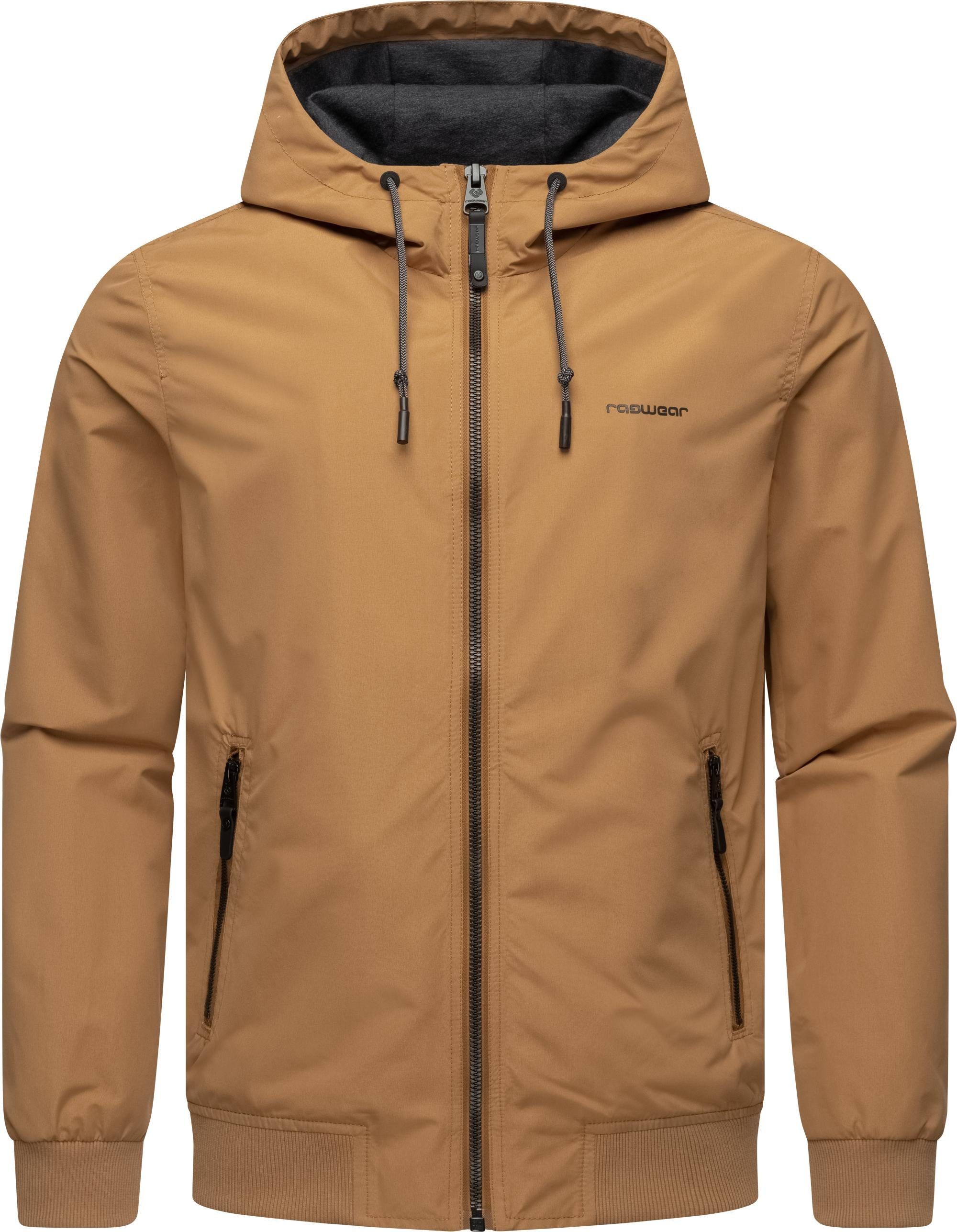 Ragwear Outdoorjacke Perci Stylische Herren Übergangsjacke mit großer Kapuze