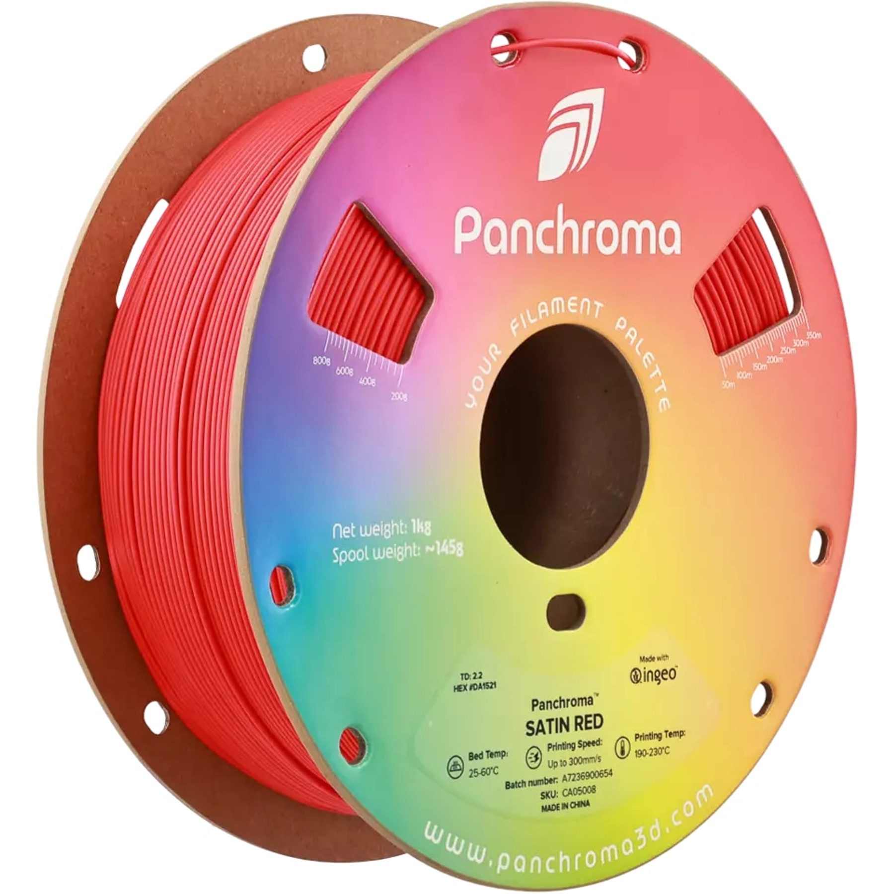 Polymaker Filament POLYMAKER 3D Filament PLA MATTE, 1 kg, rot, 1,75 mm
