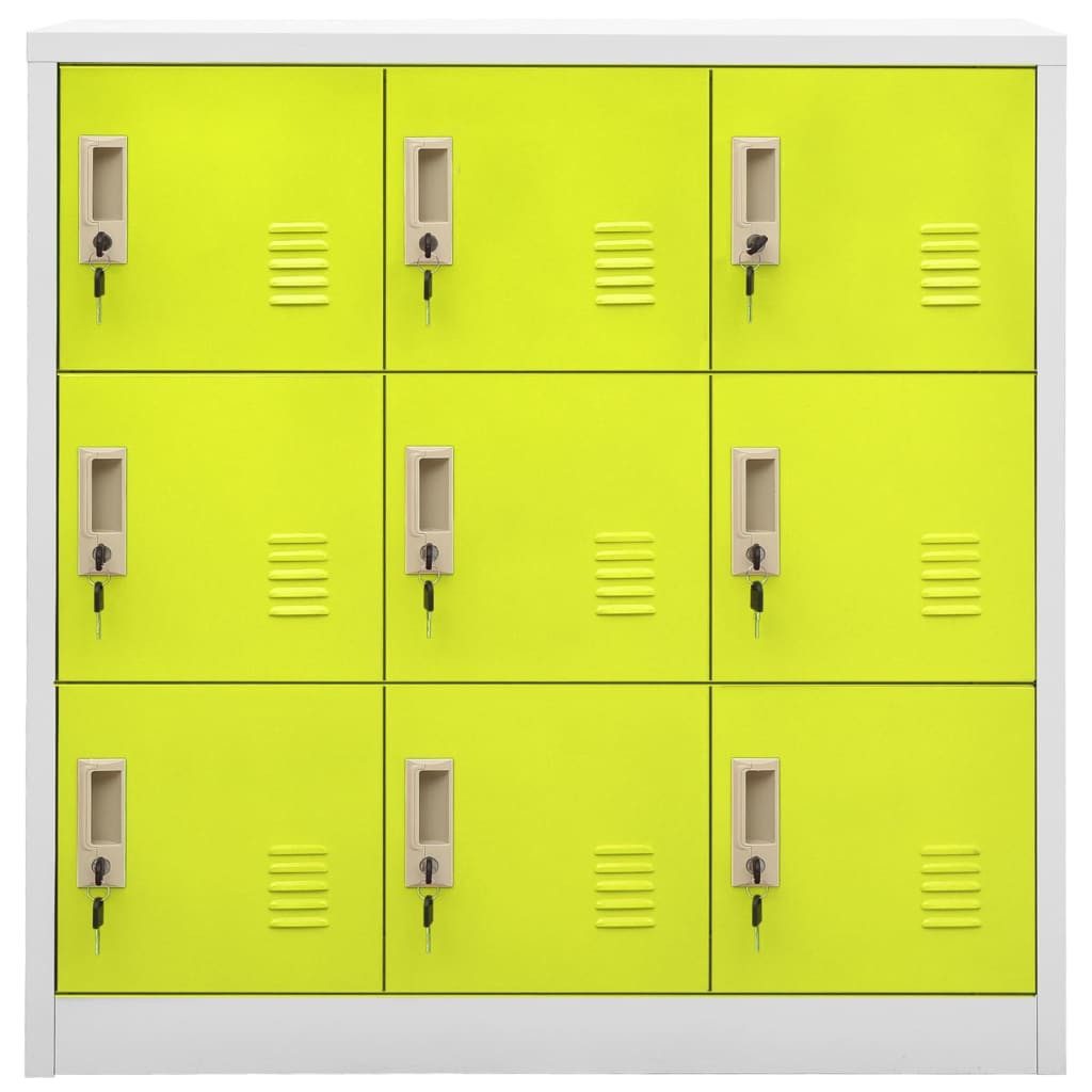 vidaXL Fächerschrank Schließfachschränke 5 Stk. Hellgrau günstig online kaufen