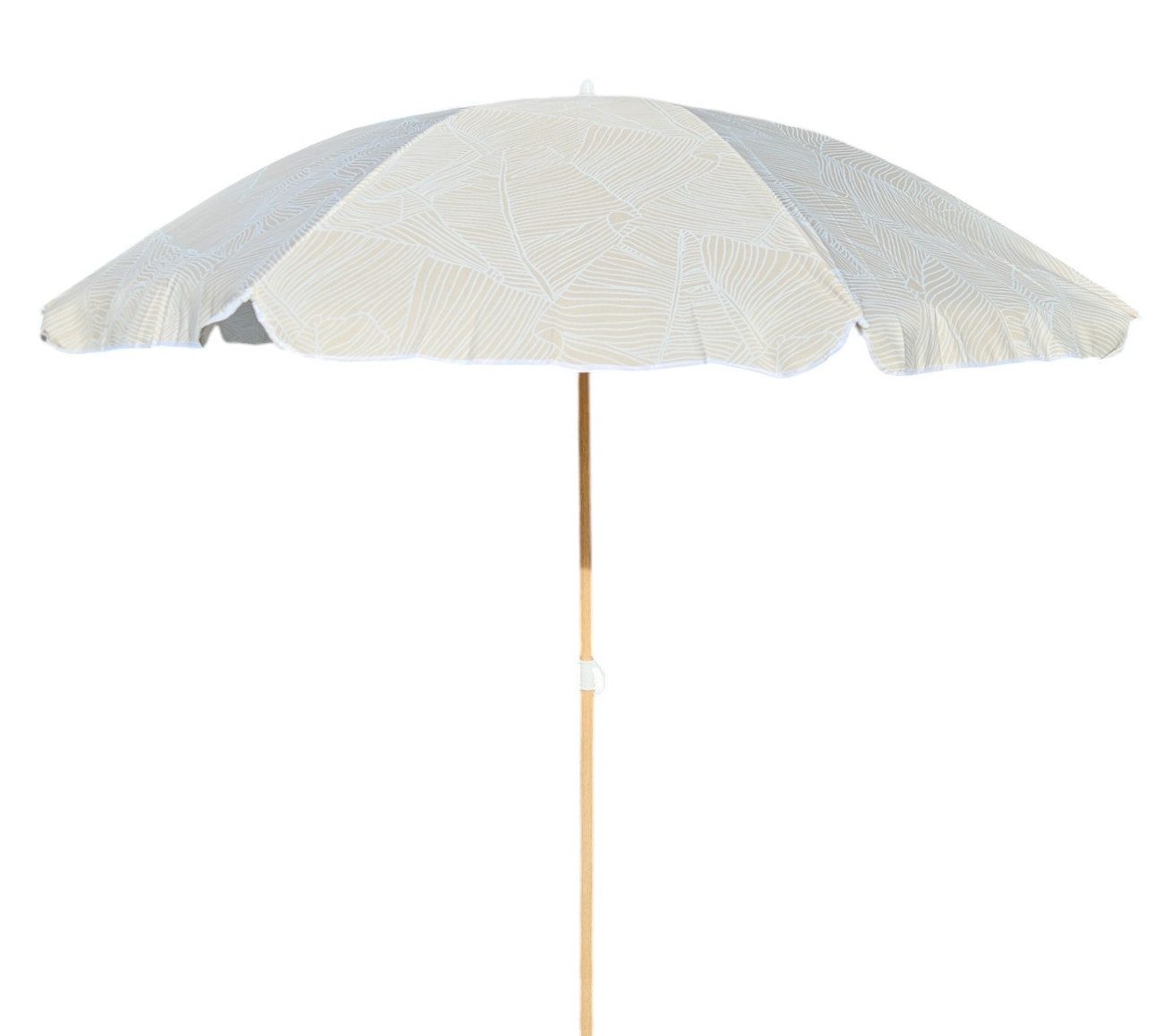 Meinposten Sonnenschirm Strandschirm Balkonschirm grün creme günstig online kaufen