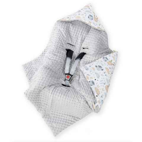 Einschlagdecke Babyschale - Kuscheldecke - Decke - Babydecke Baby, Amilian, ca. 90x90 cm