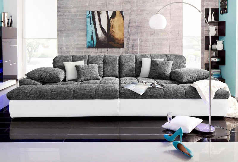 Mr. Couch Big-Sofa Biarritz, wahlweise mit Kaltschaum (140kg Belastung/Sitz) und RGB-Beleuchtung
