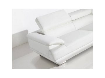 JVmoebel Ecksofa Design Ecksofa Leder Sofa Couch Wohnlandschaft + Couchtisch Sofort, 4 Teile