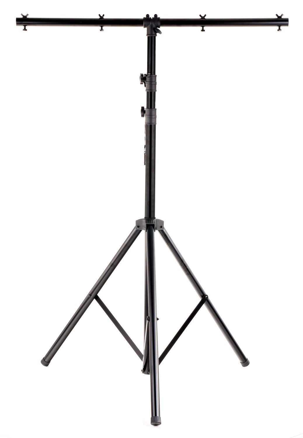 Showlite LS325 Lichtstativ 1,4–3,25 m mit Quertraverse für 4 Scheinwerfer Lampenstativ (4-fach ausziehbares Lichtstativ)