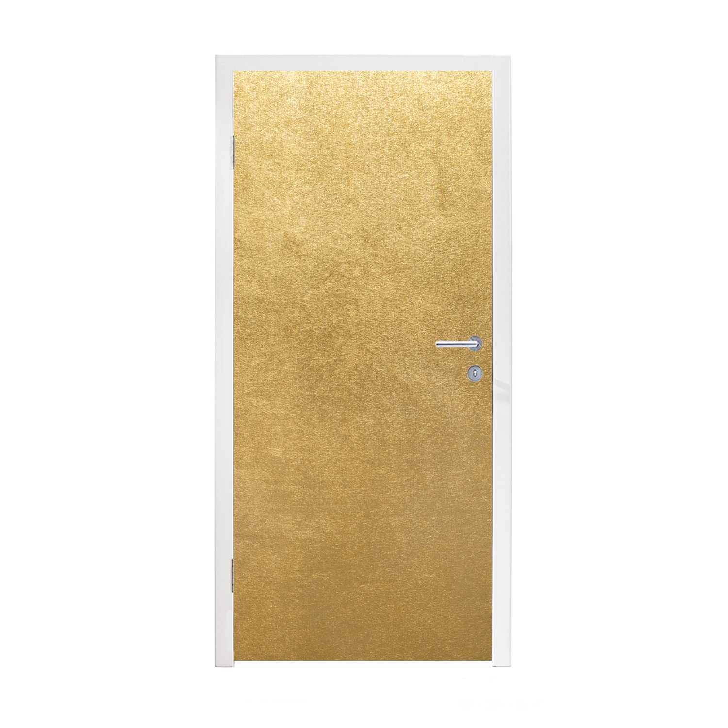 St), Abstrakt, Tür, (1 Luxus - Türaufkleber, Türtapete bedruckt, 75x205 cm Matt, Fototapete - für Gold MuchoWow