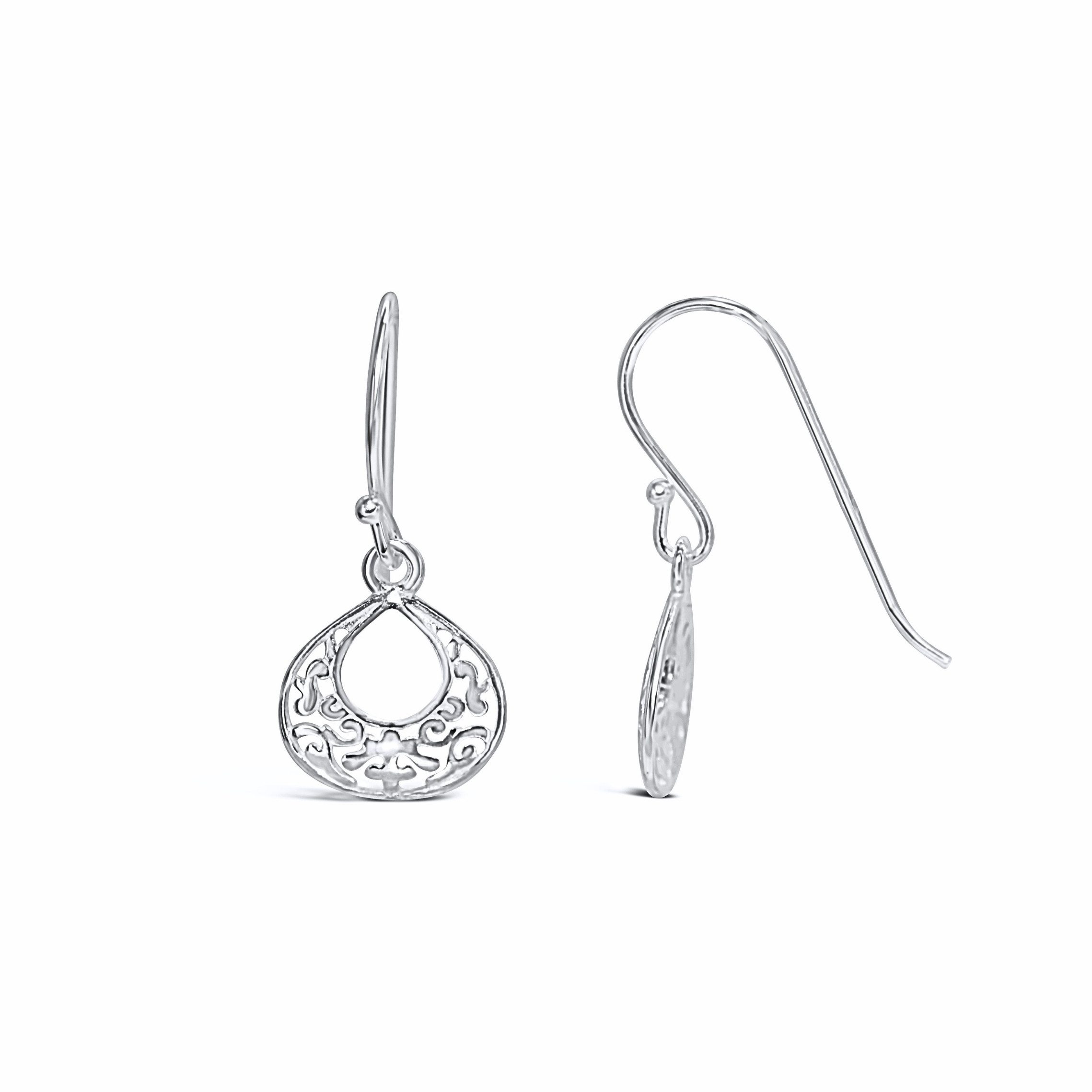Ars-Argenti Paar Ohrhänger Anmutige Boho-Design Ohrringe-925 Sterling Silber-18K vergoldet (inkl. Schmuckbox), 925 Sterling Silber, Hypoallergen, Wasserfest, Nickelfrei