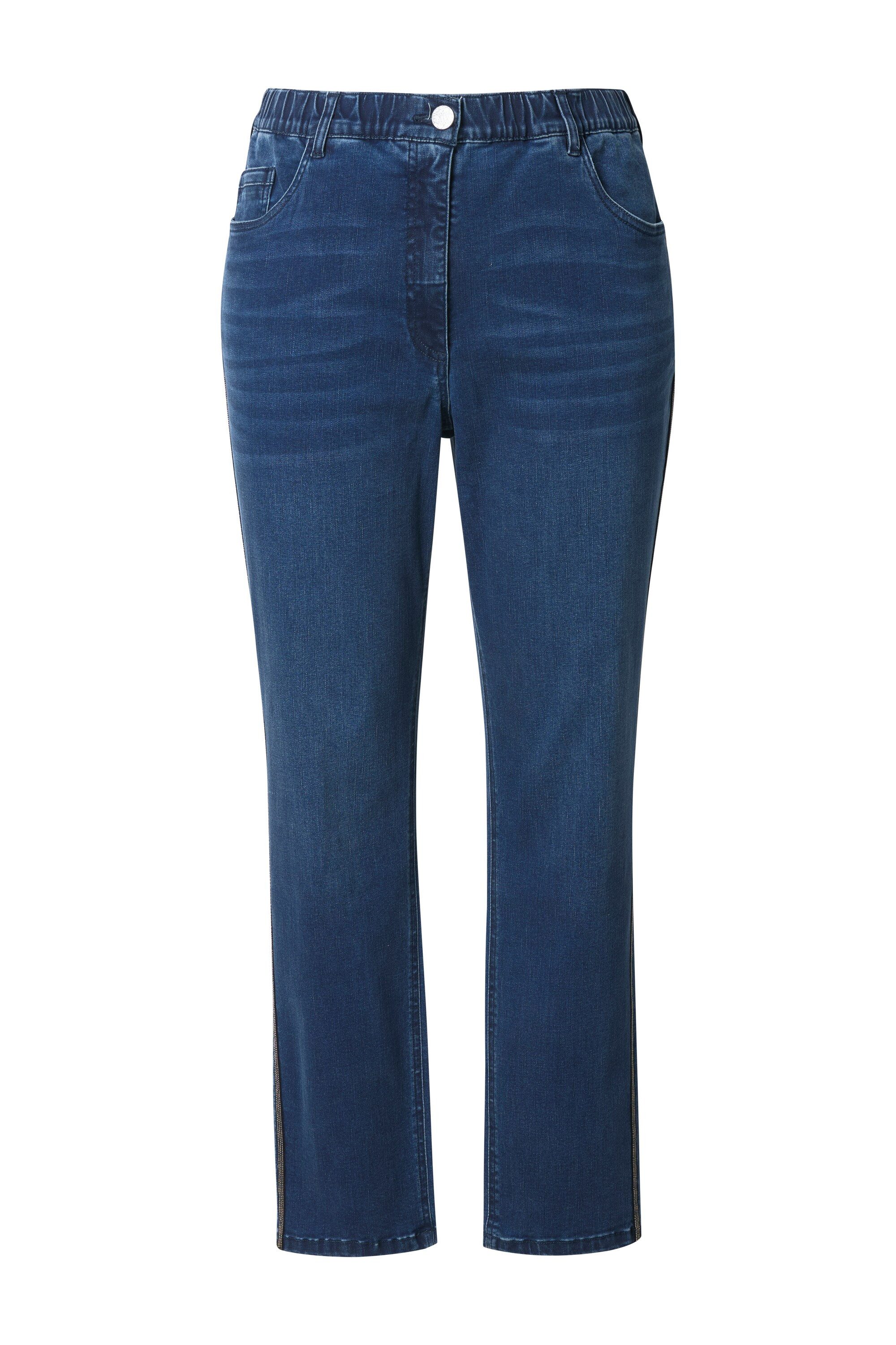 Ulla Popken Regular-fit-Jeans Jeans Mia Ziernähte Stretchhose Komfortbund