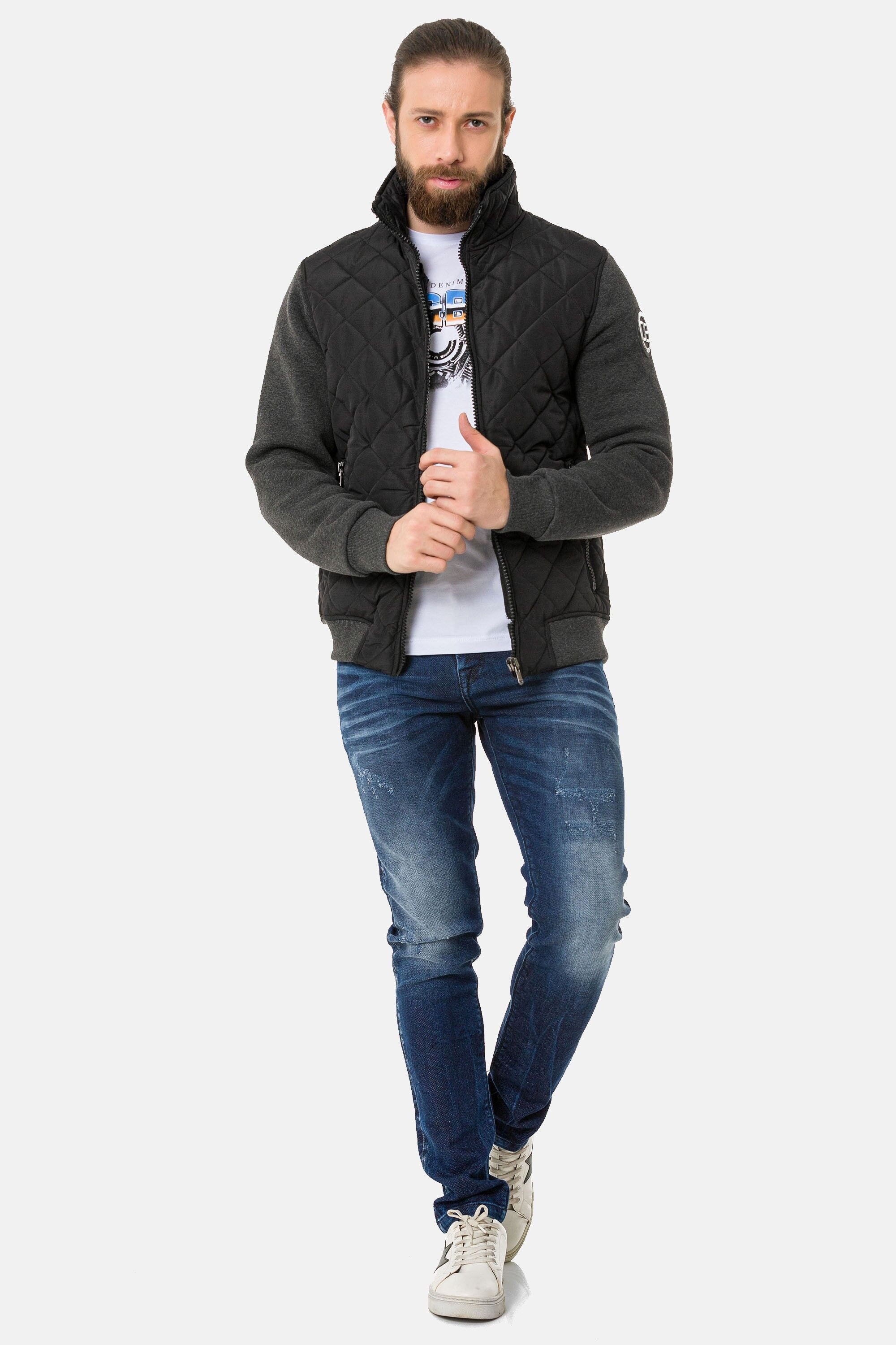 Cipo & Baxx Outdoorjacke Jacke mit Sweatärmeln