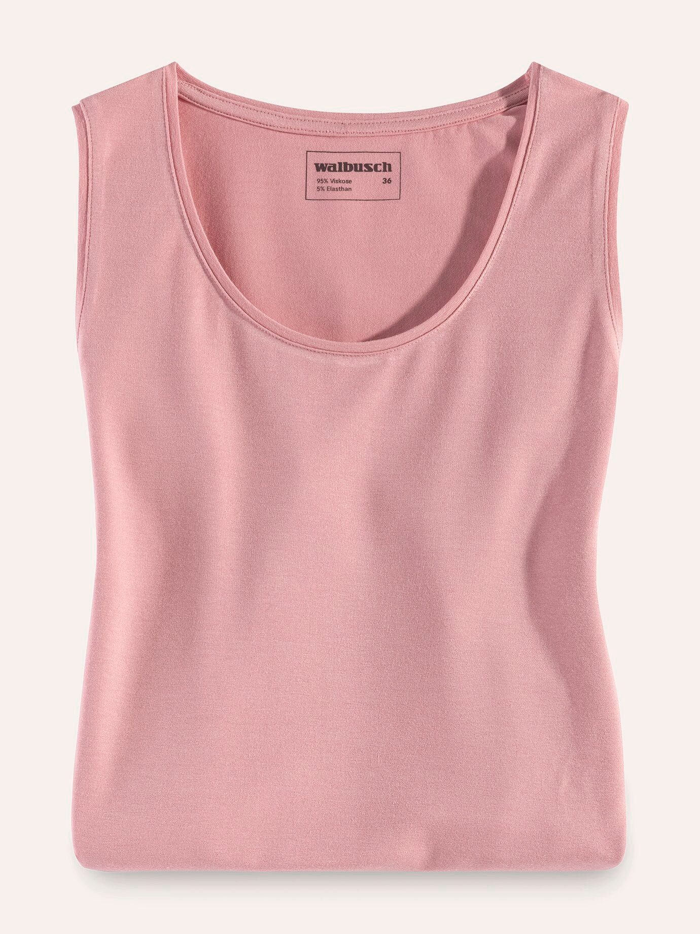 Walbusch Tanktop Damen Viskose Top Rundhals pflegeleicht Shirt-Basic weichfließend, elastisch, knitterarm