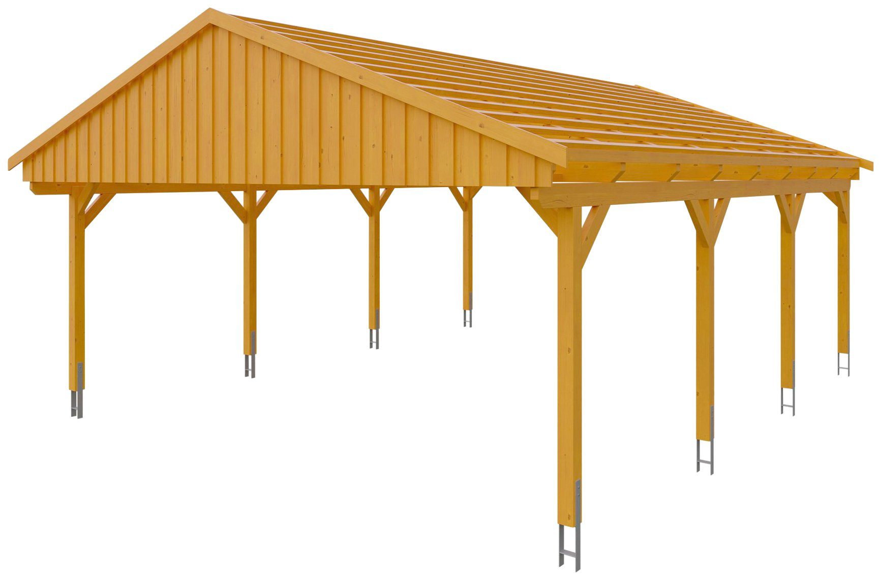 mit Skanholz 574 618x808 BxT: Fichtelberg, Dachlattung cm Doppelcarport cm, Einfahrtshöhe,