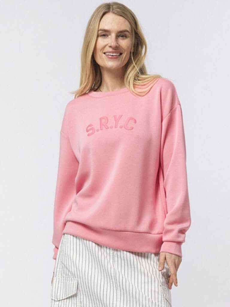 Sea Ranch Rundhalspullover Damen Pullover Ona mit geprägten "S.R.Y.C"-Artwork - Pulli Rundhals