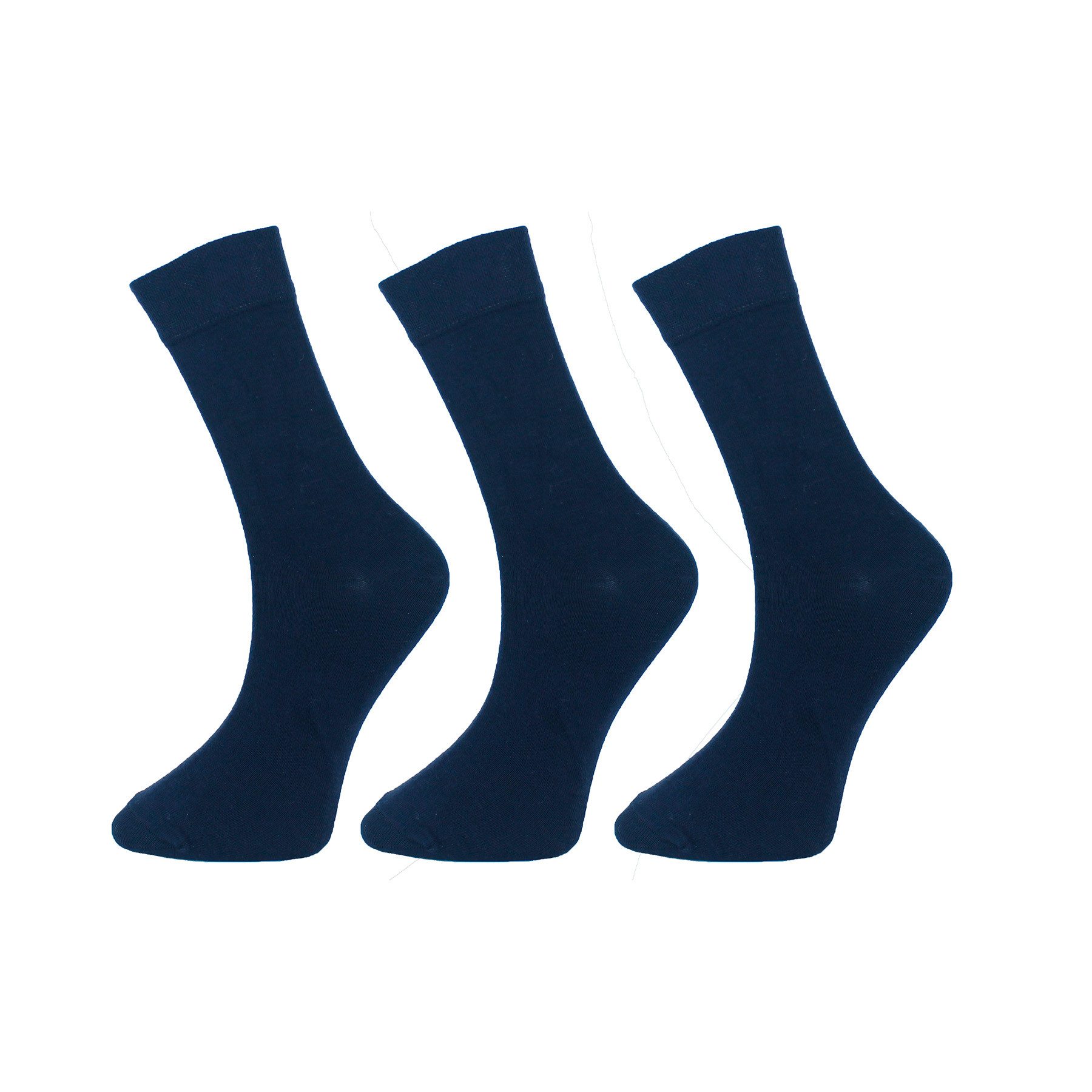 Agora Feinsocken mit hochwertigem Bambusanteil, mehrere Farben, 3er- und 6er-Sparset (3-Paar)