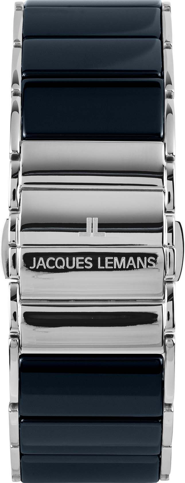 Jacques Lemans Keramikuhr Dublin 1-1939F, Quarzuhr, Armbanduhr, Damenuhr, Herrenuhr, Datum, Keramikarmband
