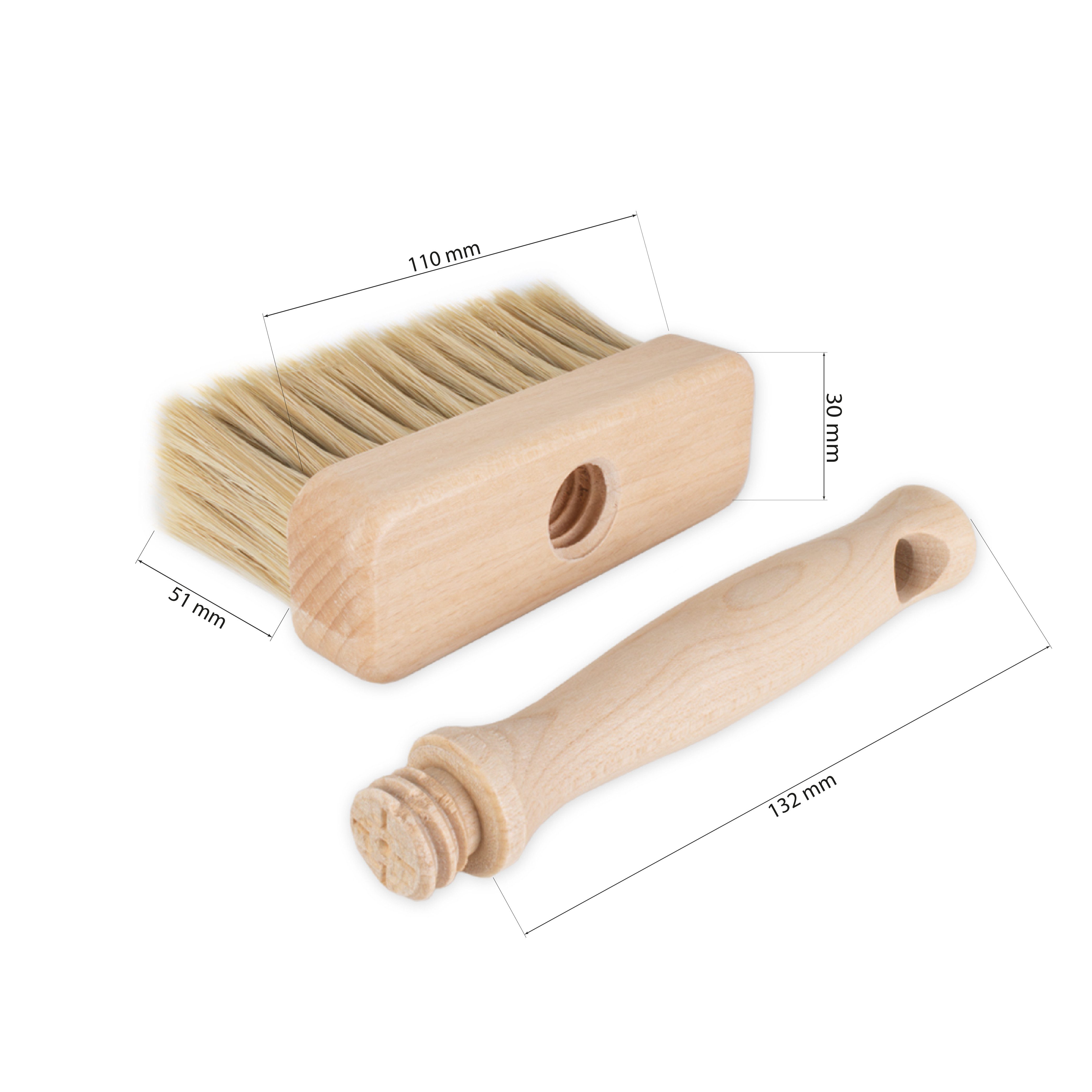 Prima-Online Deckenbürste Malerbürste Rechteckig Deckenbürste Grundierbürste Maler Pinsel, (110 x 30mm)