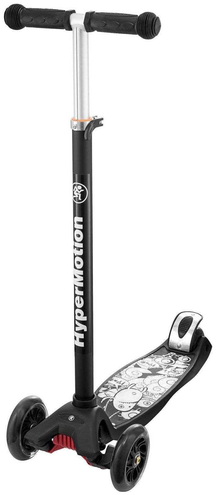 HyperMotion Dreiradscooter Dreirad-Balance-Roller ALAMO – + schwarz LED-Räder