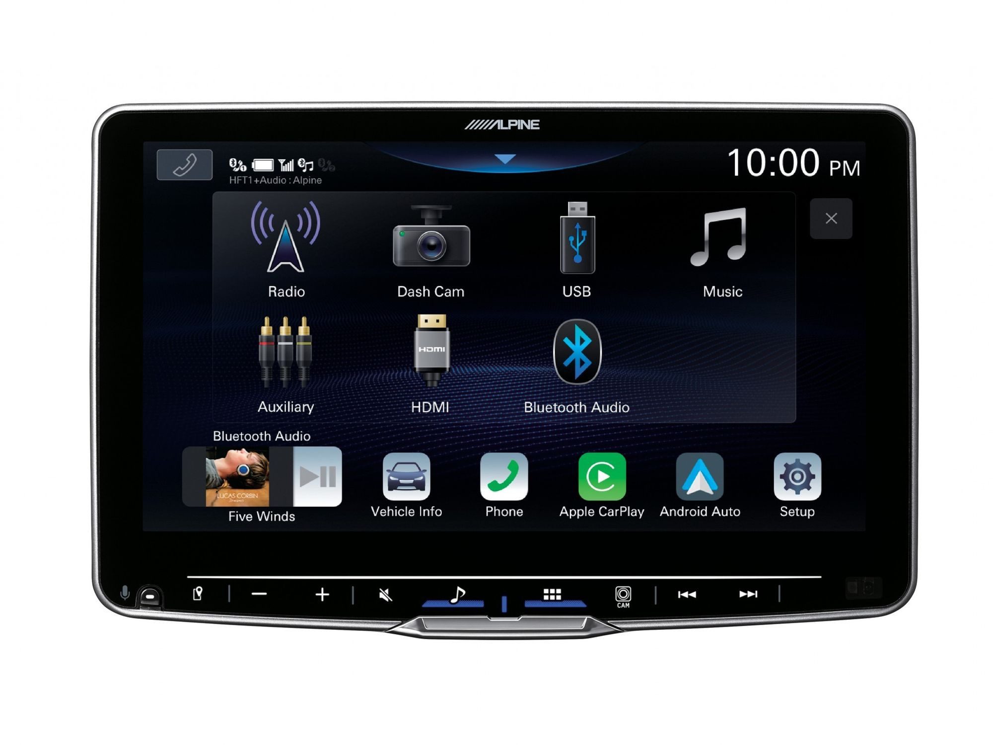 ALPINE iLX-F905Dradio DAB+ 1-DIN-Einbaugehäuse CarPlay Wireless Android Autoradio (RDS, AM/FM Radio, Animiertes Display, Freisprecheinrichtung, 1 DIN)
