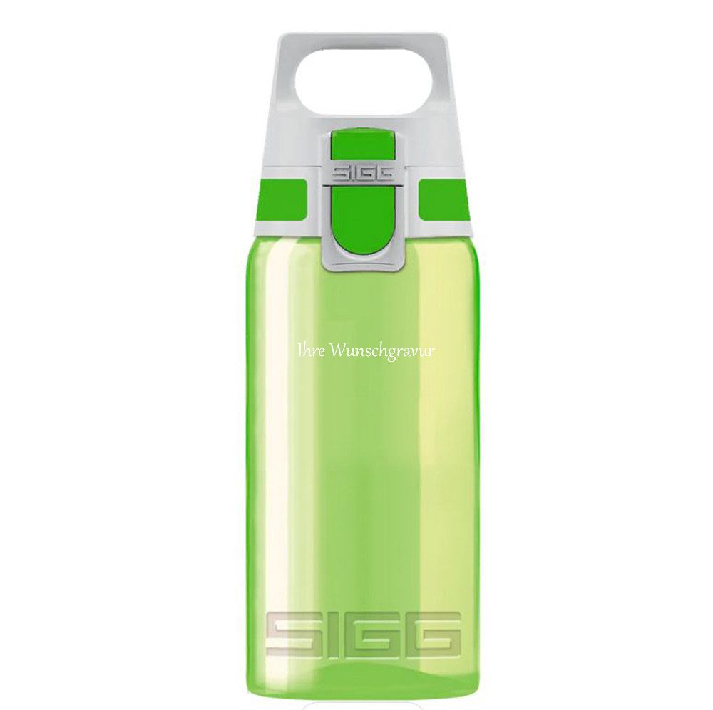Sigg Trinkflasche Kinder Trinkflasche VIVA ONE 0.5 Liter, mit Ihrer persönlichen Namensgravur