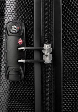 WITTCHEN Handgepäckkoffer PC Ultra Light, 4 Rollen, vier Lenkrollen, Hartschale, mit ausziehbarem Griff, TSA-Schloss