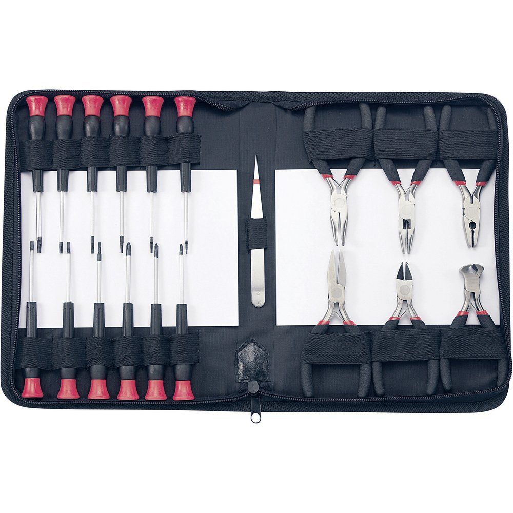 Basetech Werkzeugset Basetech 814583 Reparaturset Elektriker, Heimwerker in Tasche 19teili