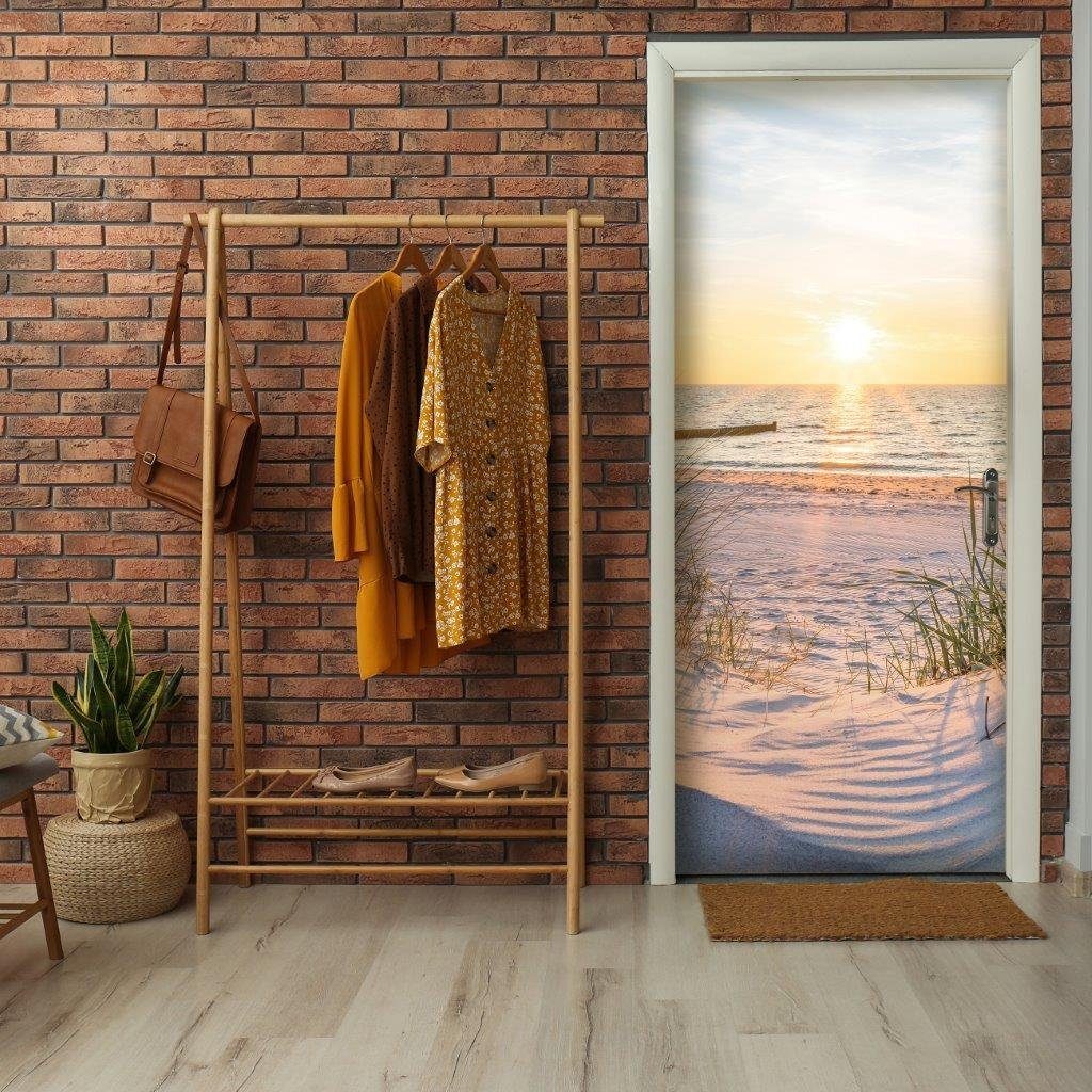 Wallarena Türtapete Strand Meer Natur Türposter Türfolie Türaufkleber Tapet günstig online kaufen