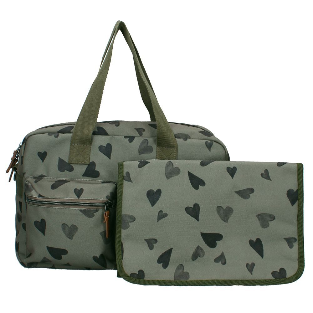 Vadobag Wickeltasche Große Grüne Baby Wickeltasche mit Wickelunterlage Kidzroom Care – Bild 4 von 5