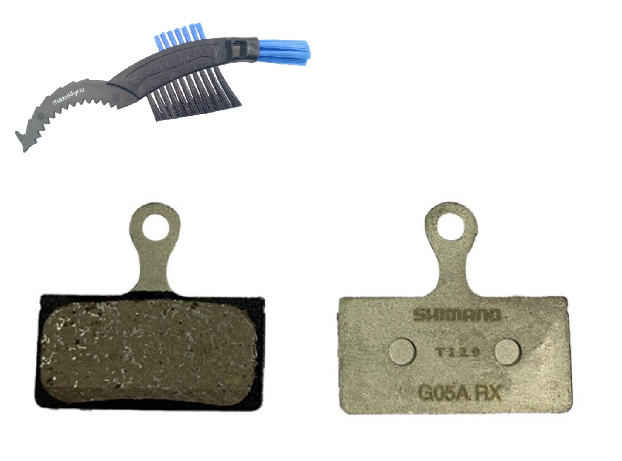 maxxi4you Bremsbelag Shimano Fahrrad Scheibenbremsbeläge Disc Brake Pads G-Typ G05A inkl KB