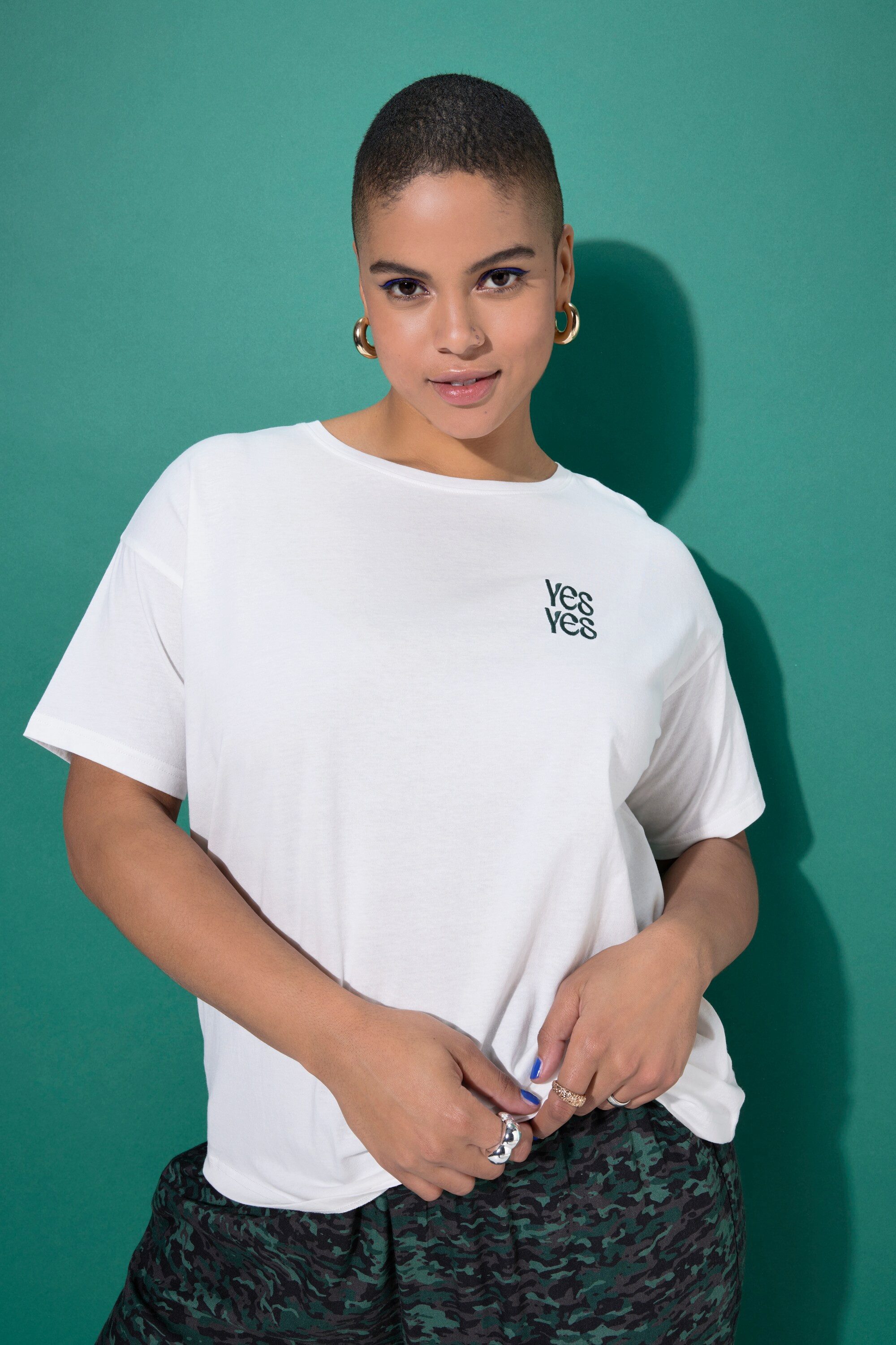 Studio Untold T-Shirt T-Shirt oversized Statement Stickerei