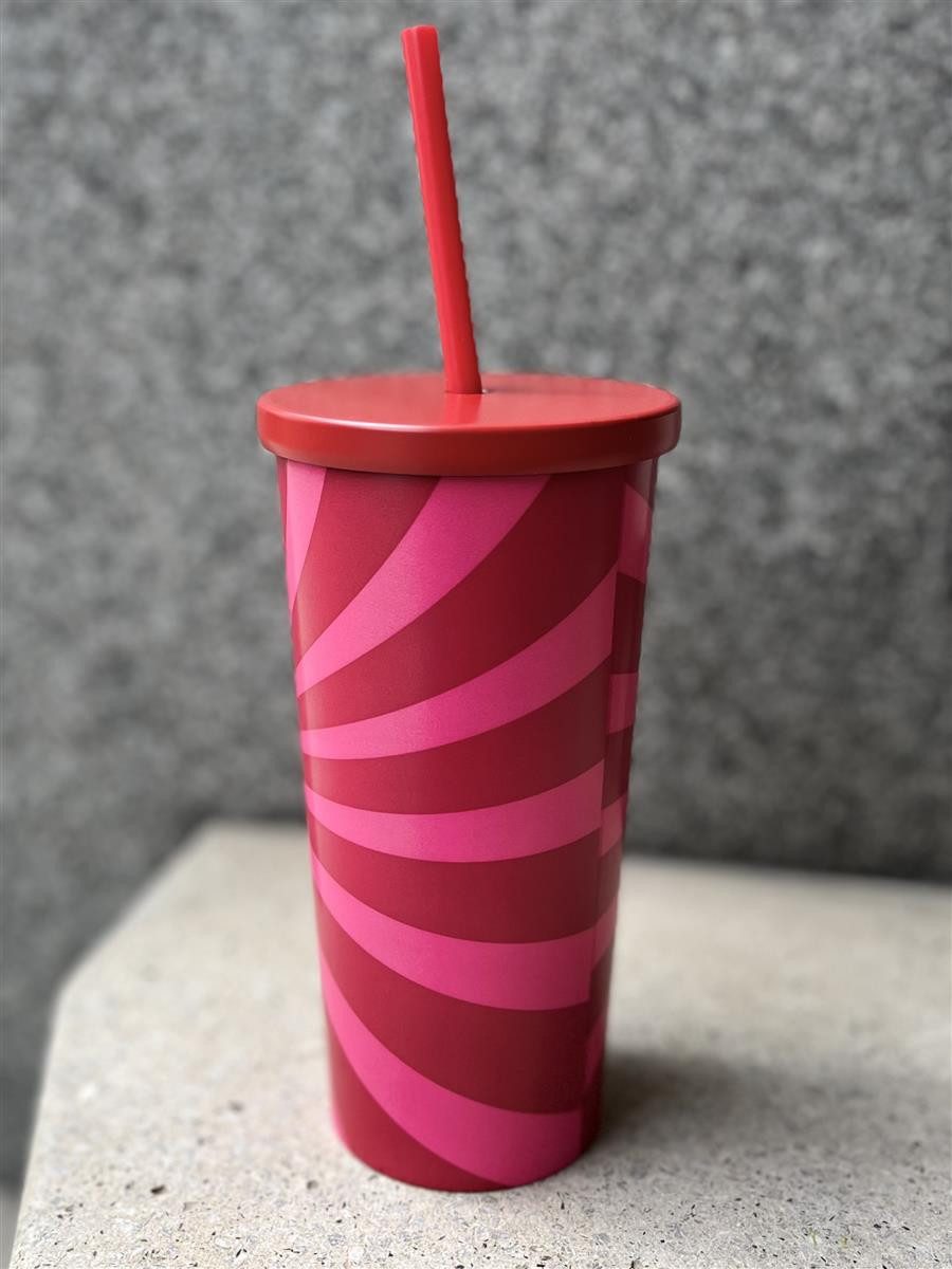 Starbucks Frühstücks-Geschirrset Starbucks Pink Swirl cold cup 16oz pink