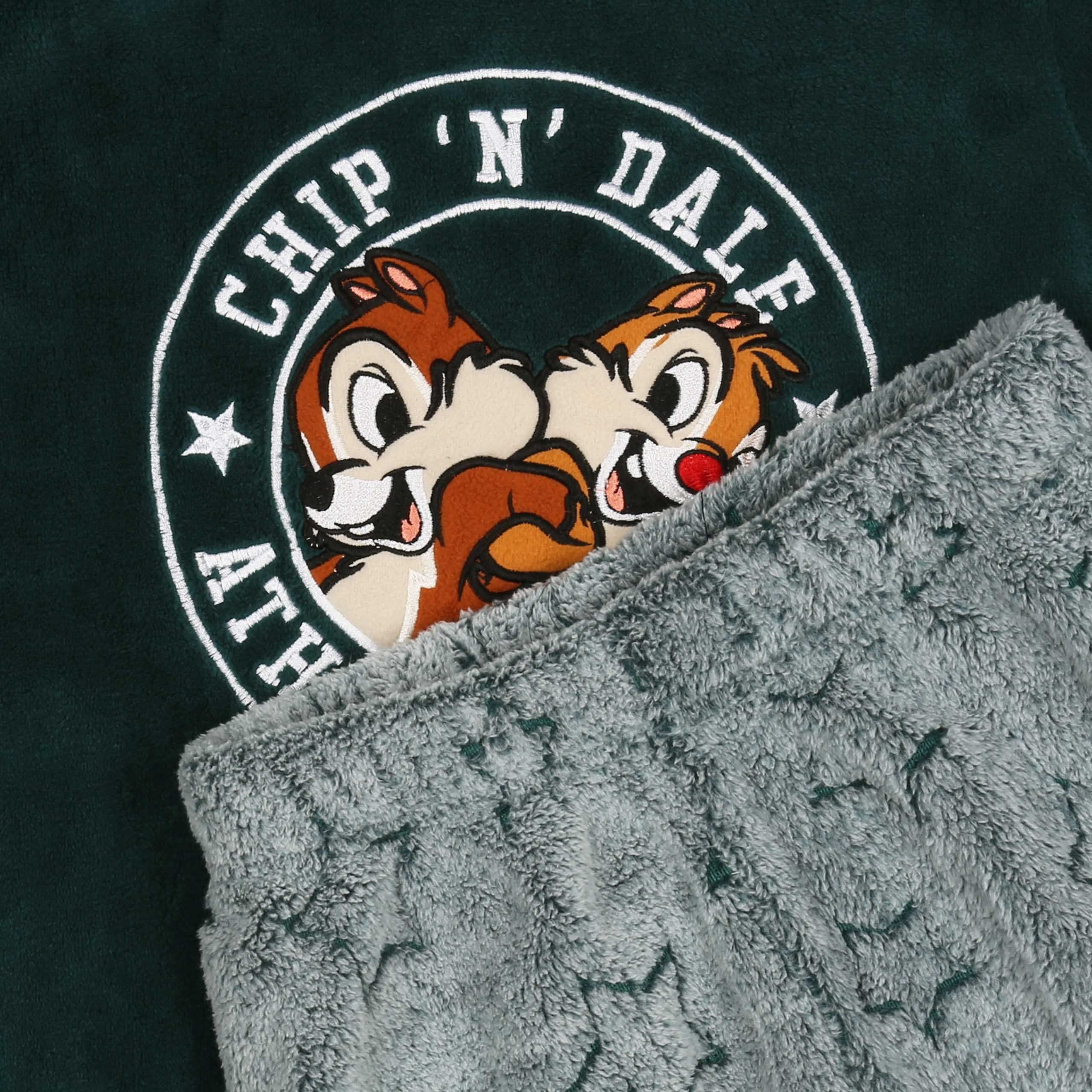 Disney Fleece Sarcia.eu Schlafanzug, Brigade und S Chip Dale, Grün RR Damen Schlafanzug