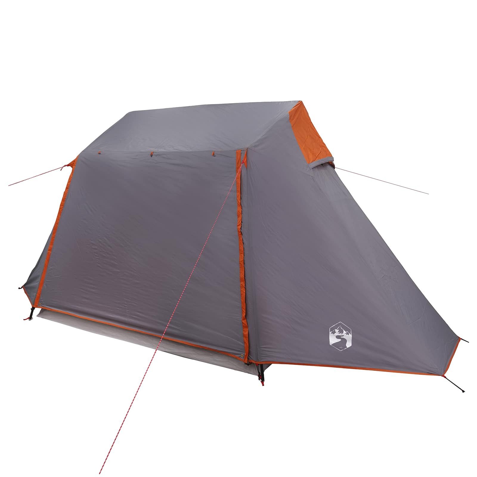 vidaXL Tunnelzelt Tunnelzelt Grau und Orange 475 x 220 x 192 cm, (1 tlg)