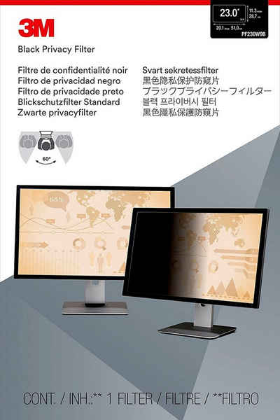 3M Schutzfolie Blickschutzfilter für 23" Breitbild-Monitor, (1-St)