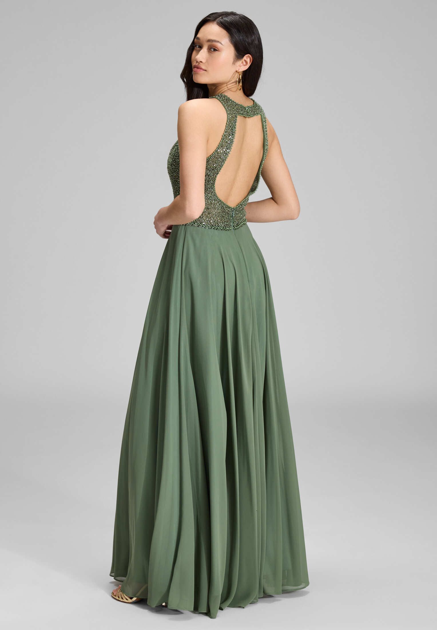 Hey Kyla Abendkleid - Abendkleid mit Stickerei und Cut-Out Detail Tailliert günstig online kaufen
