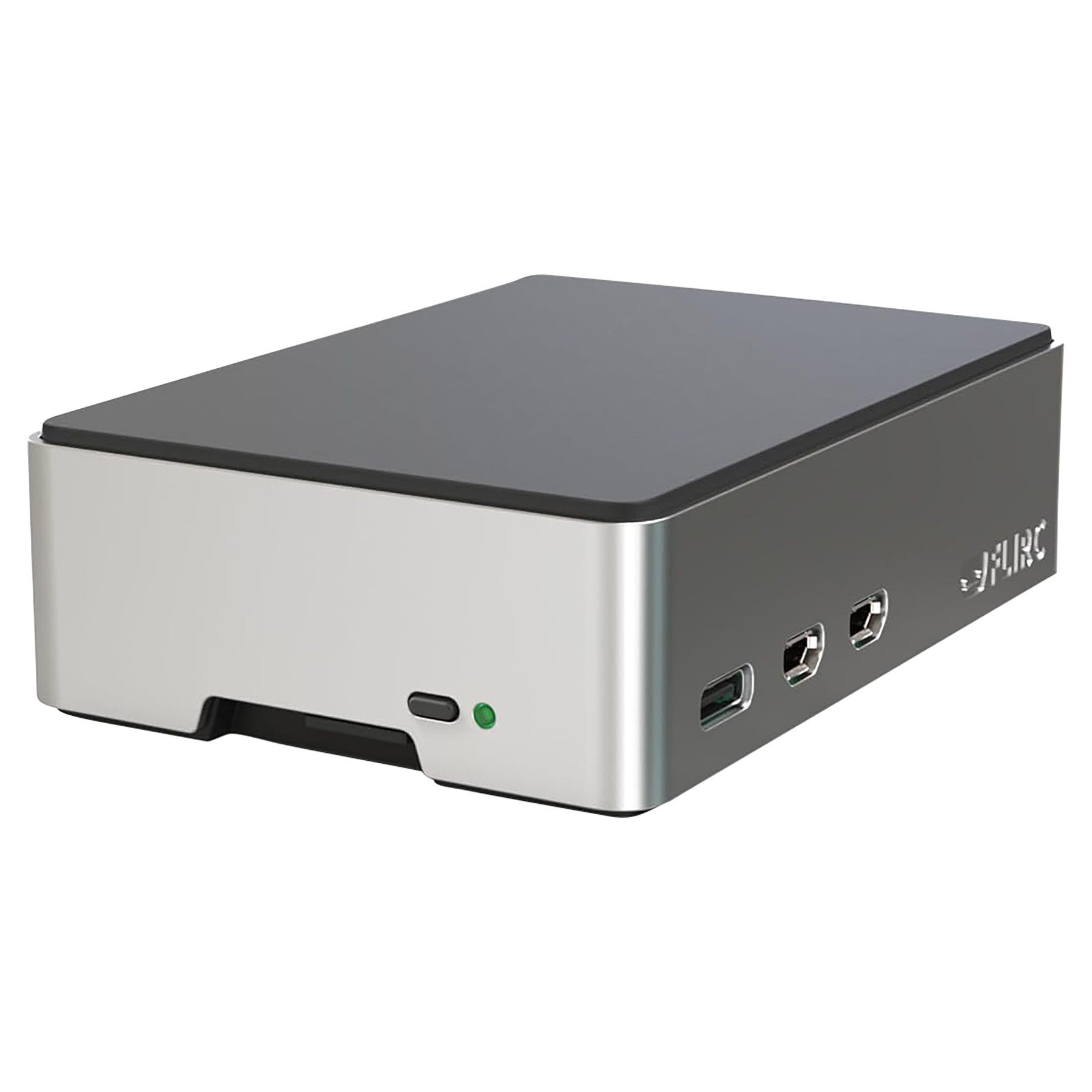 PC-Gehäuse FLIRC Gehäuse für Raspberry Pi 5, Alu, schwarz/silber FLIRCPI5