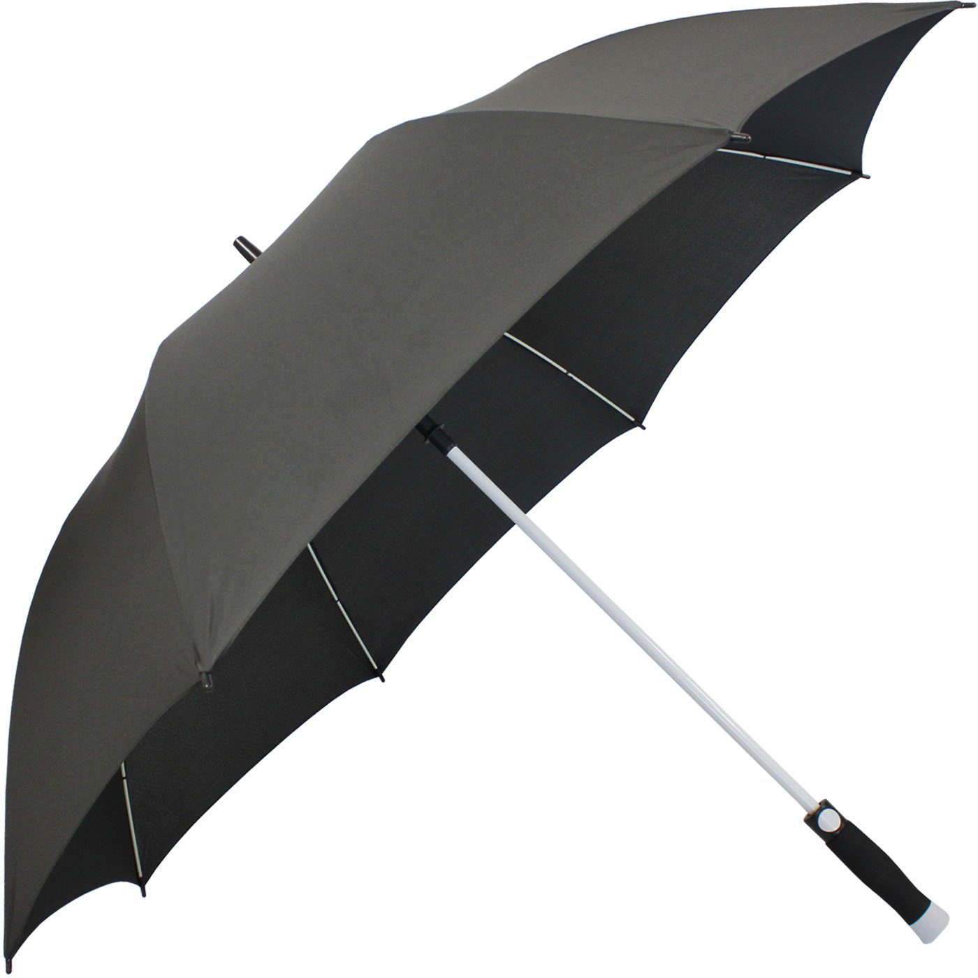 iX-brella Stockregenschirm XXL Golf Fiberglas Automatik mit farbigem Gestell, einzigartig