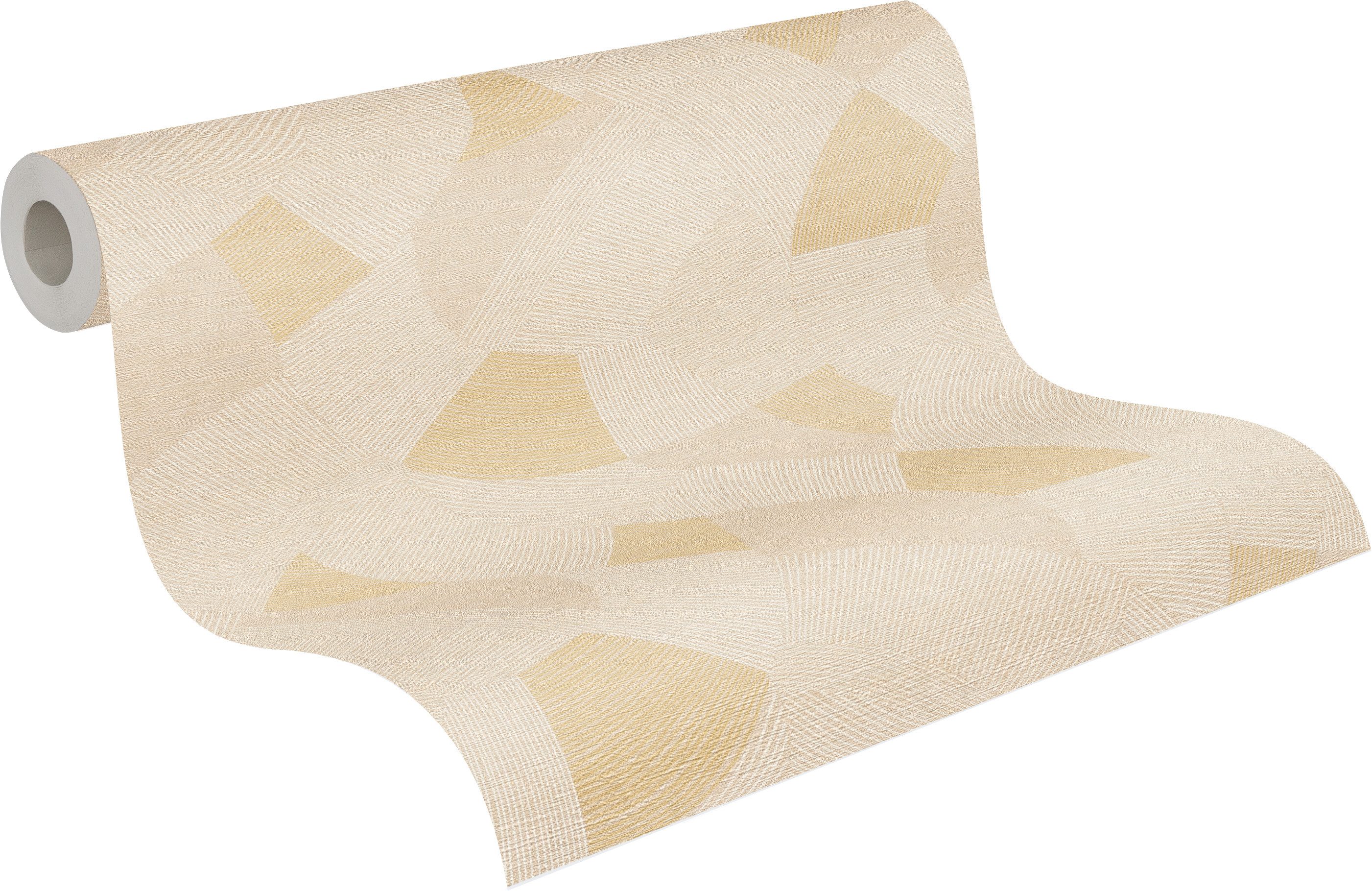 A.S. Création Vliestapete Cuba II Modern Metallic Arches, leicht strukturiert, Kunst, Strukturmuster, geometrisch, Modernes Geometrie-Design mit stilvoller Strukturwirkung