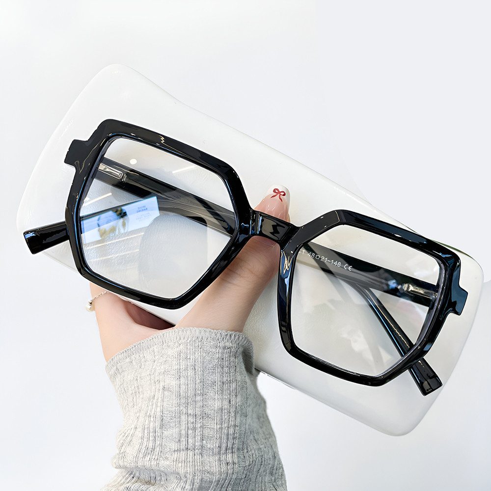 PACIEA Lesebrille Damen Herren Sechseckige Oversized Anti Blaulicht
