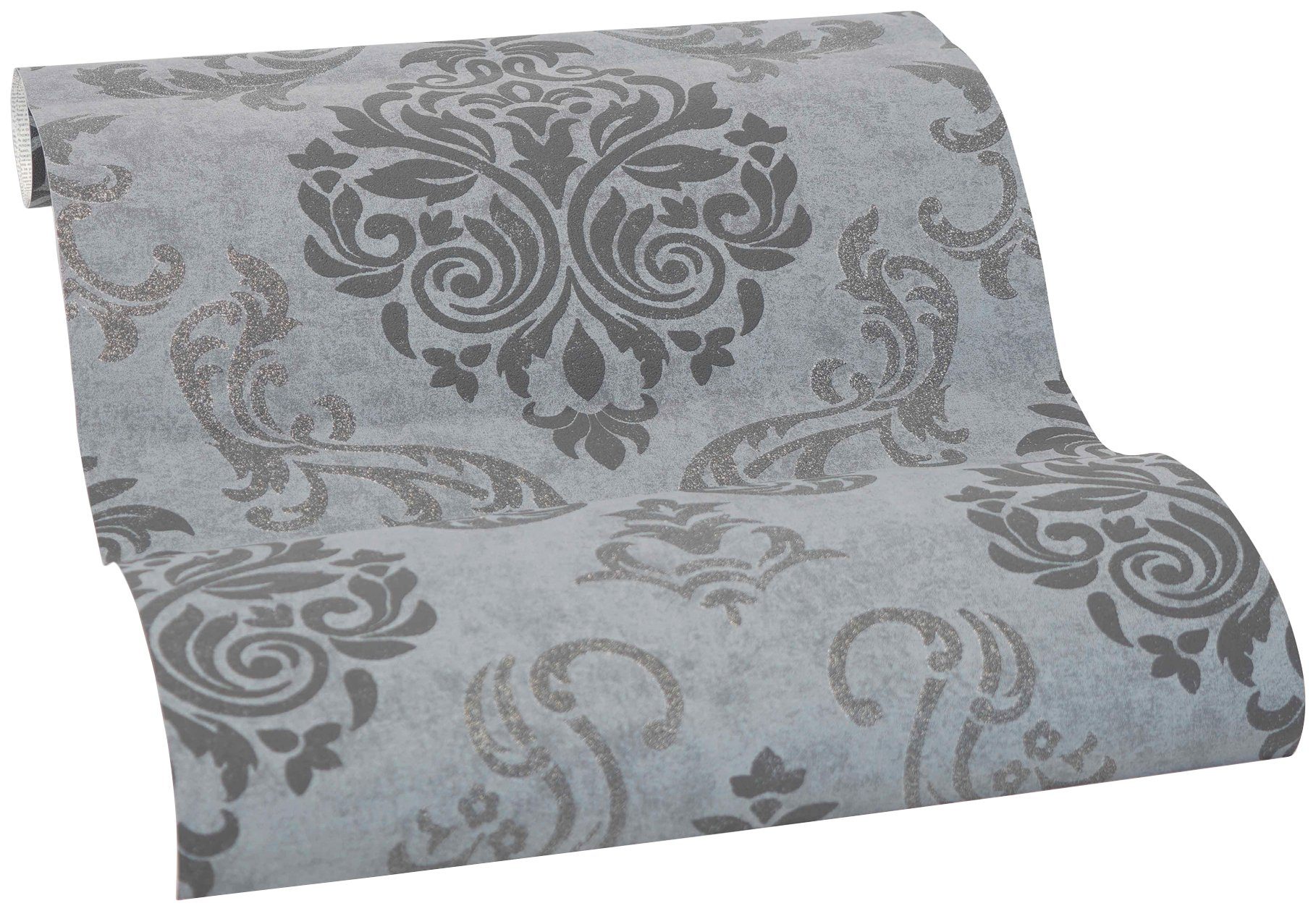 living walls Vinyltapete Pop Up Panel 3D, leicht strukturiert, Barock, gemustert, ornamental, Panel Ornament Barock Tapete Selbstklebend Wohnzimmer Design Optik