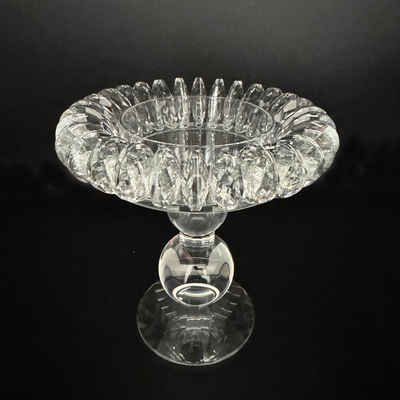 Online-Fuchs Kerzenhalter aus Glas für Stumpenkerzen - Eleganter Kerzenständer - 16 cm hoch, aus geschliffenen Kristallglas, 980