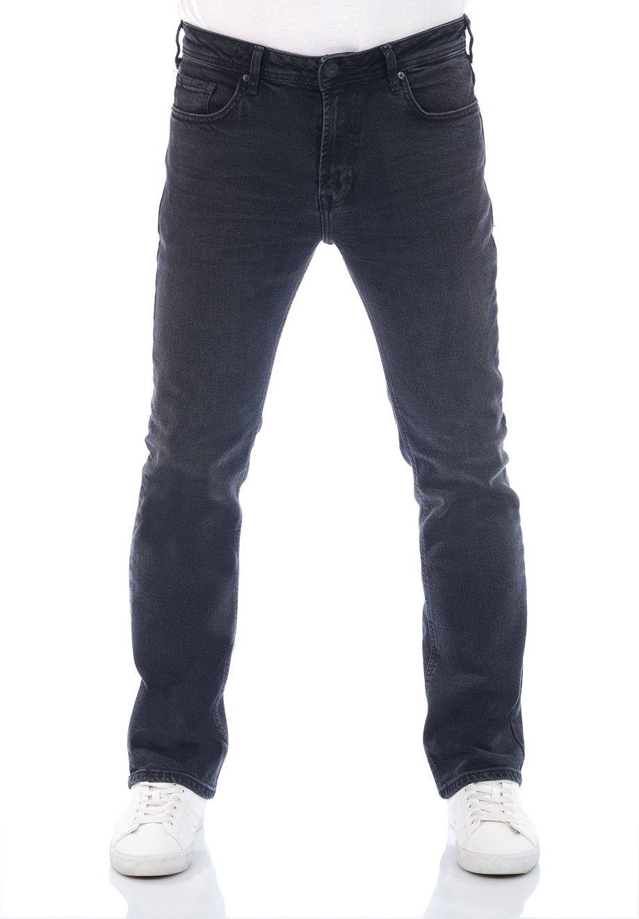 LTB Relax-fit-Jeans Herren Jeanshose PaulX Regular Fit Denim Hose mit Stretch Wolf Black Wash (54914) | Straight-Fit Jeans