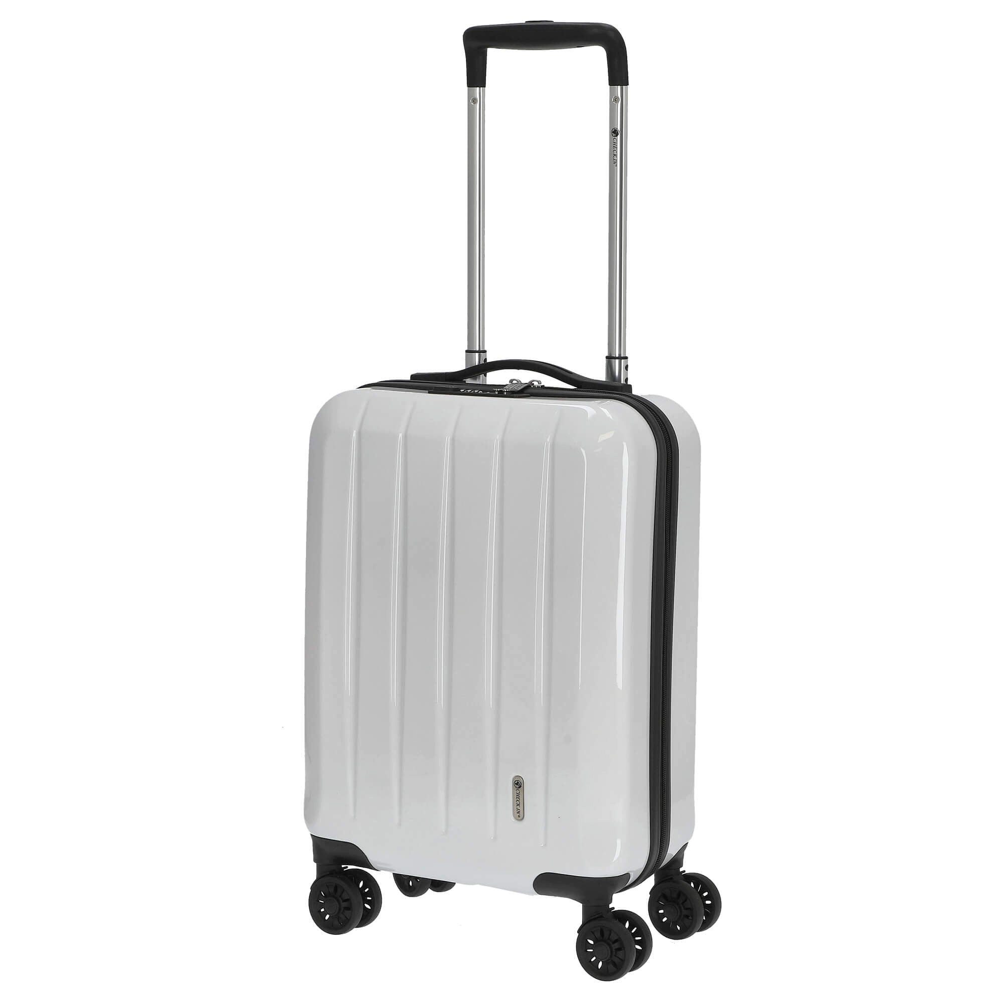 CHECK.IN® Handgepäck-Trolley London 2.0 - 4-Rollen-Trolley 50 cm (weiss), 4 Rollen