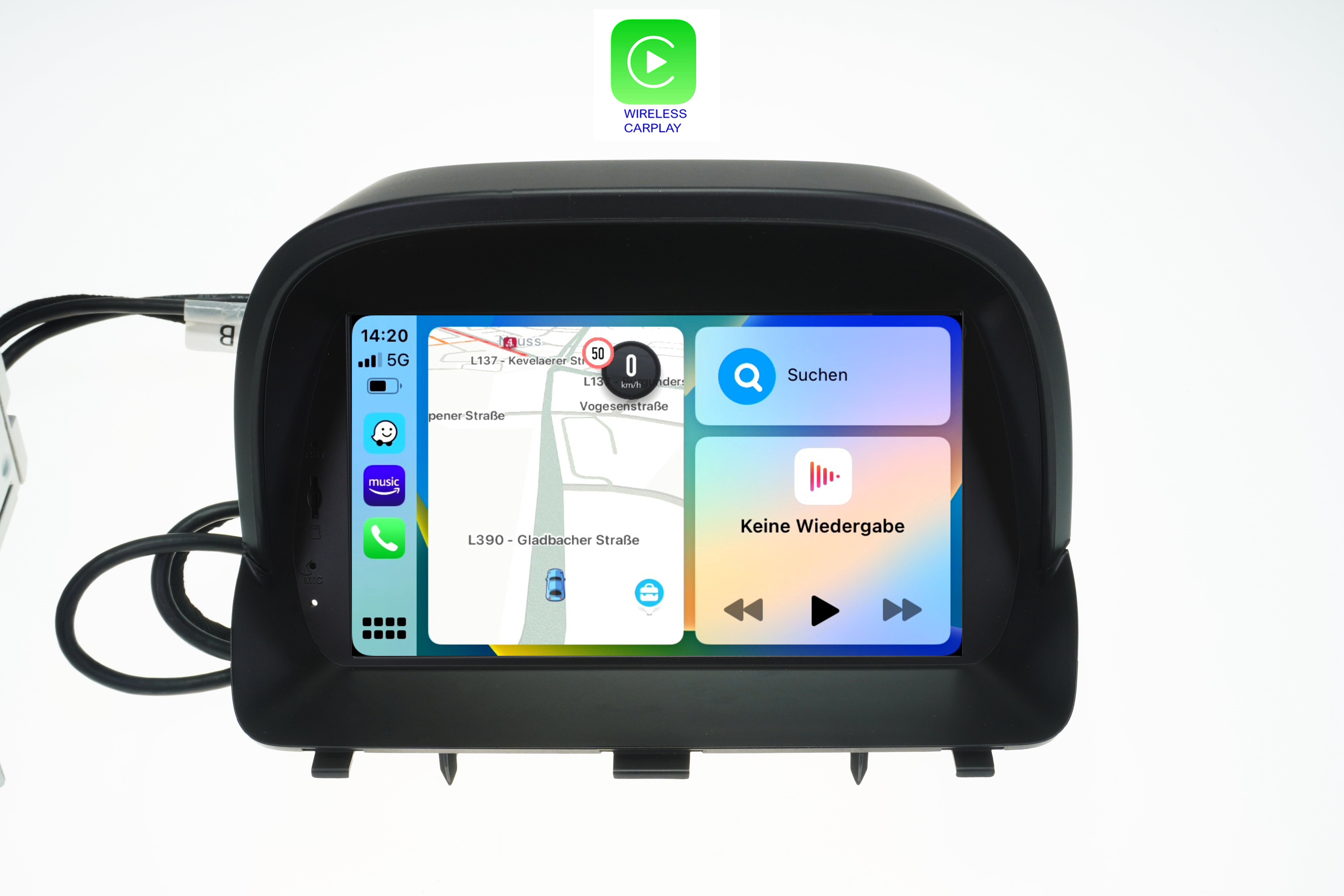 TAFFIO Für CarPlay Touchscreen Einbau-Navigationsgerät Opel Autoradio Android 8" A GPS Mokka