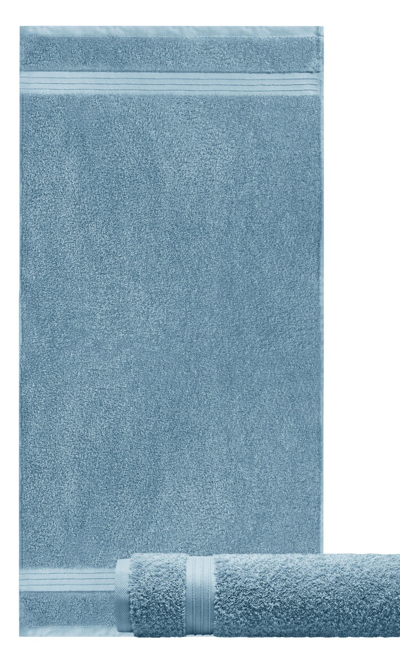 Frottee cm Handtuchset Blau Saugstarkes 50x100 Blau Lashuma (2-St), Linz, Tauben Handtücher