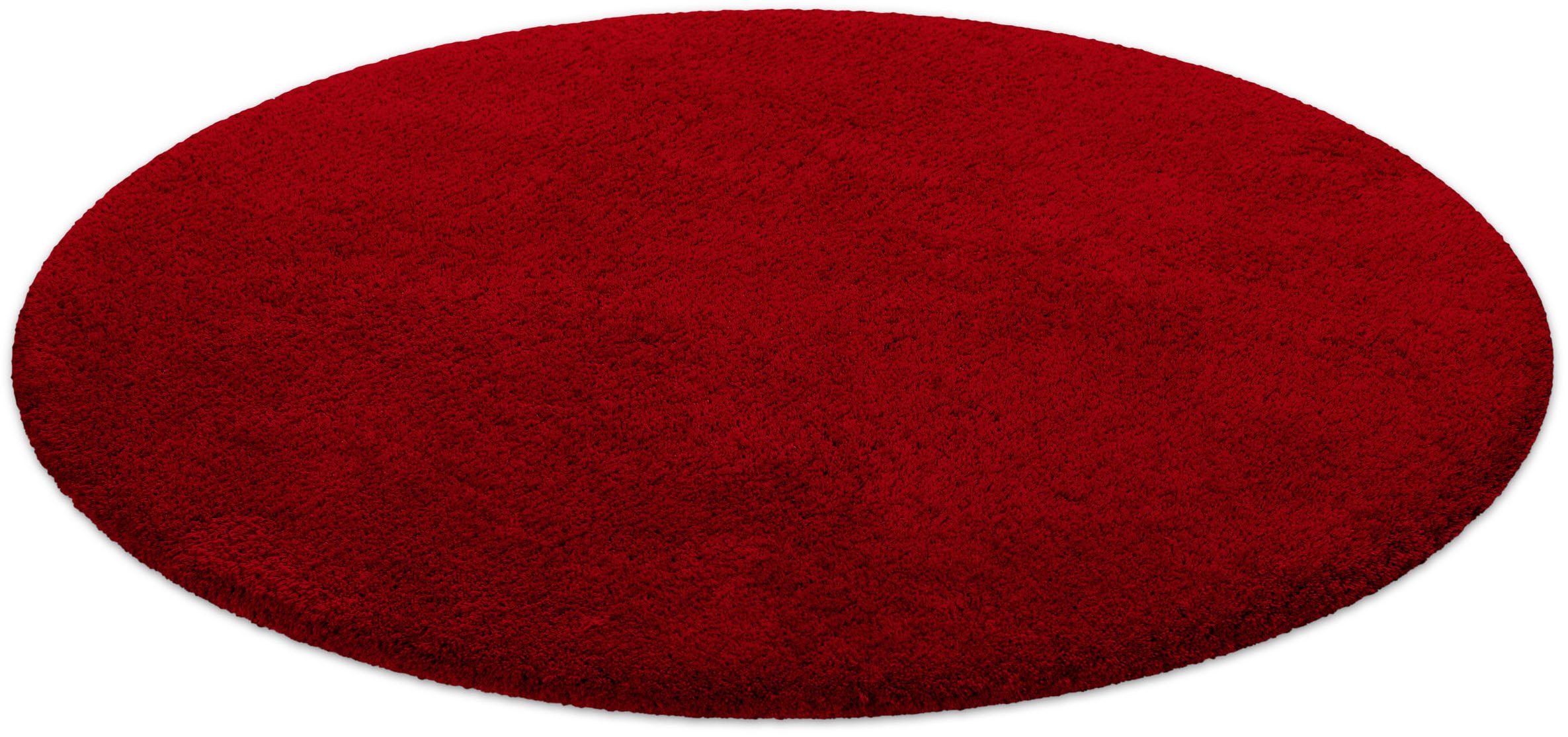 Homie Living Badematte Porto Azzurro, Höhe 30 mm, rutschhemmend beschichtet, schnell trocknend, fußbodenheizungsgeeignet, Polyester, rund, Badteppich, uni, rechteckig & rund, waschbar, Badezimmerteppich