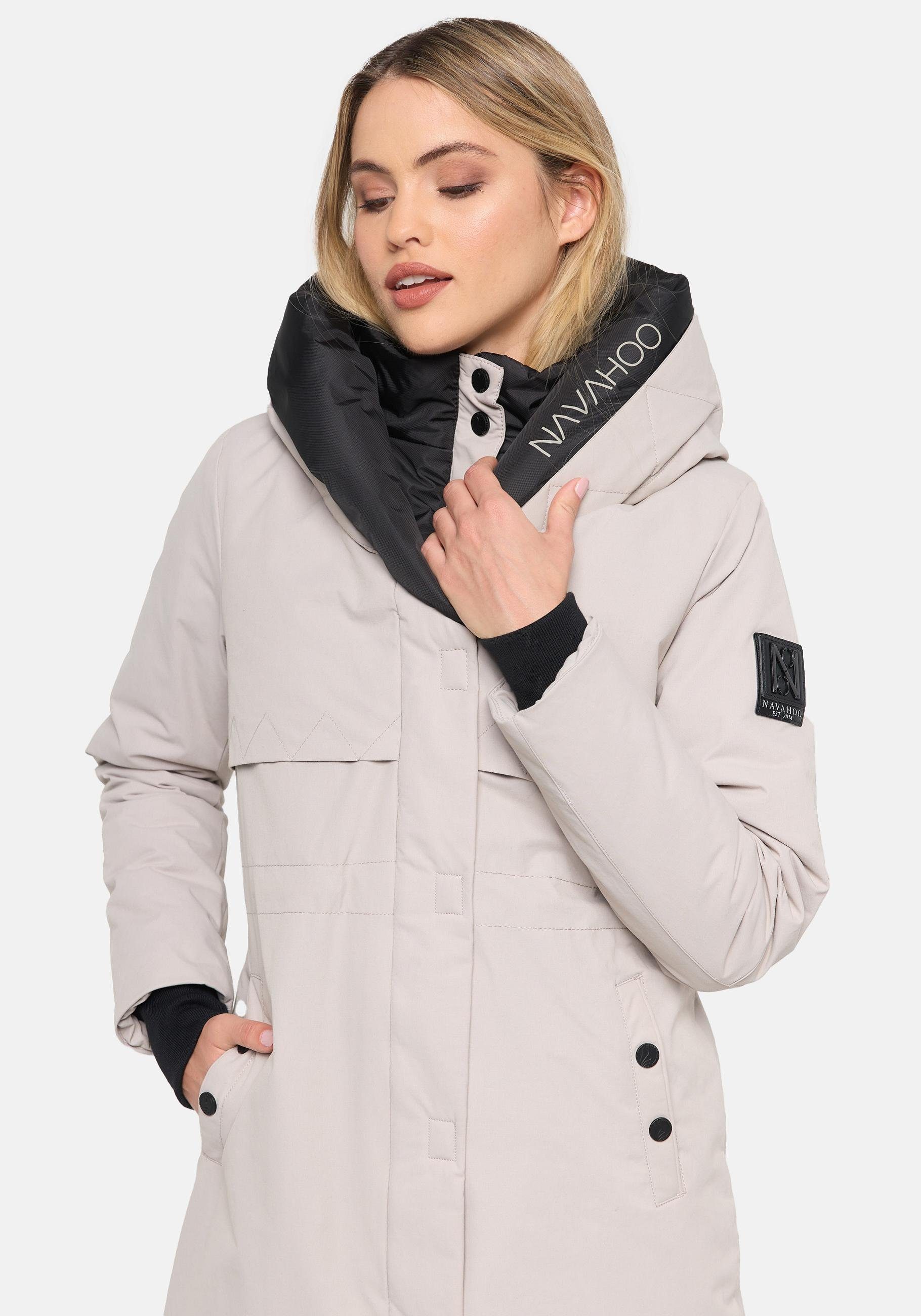 Navahoo Kurzmantel "Snowelf", Wintermantel mit hohem Kragen und großer Kapu günstig online kaufen