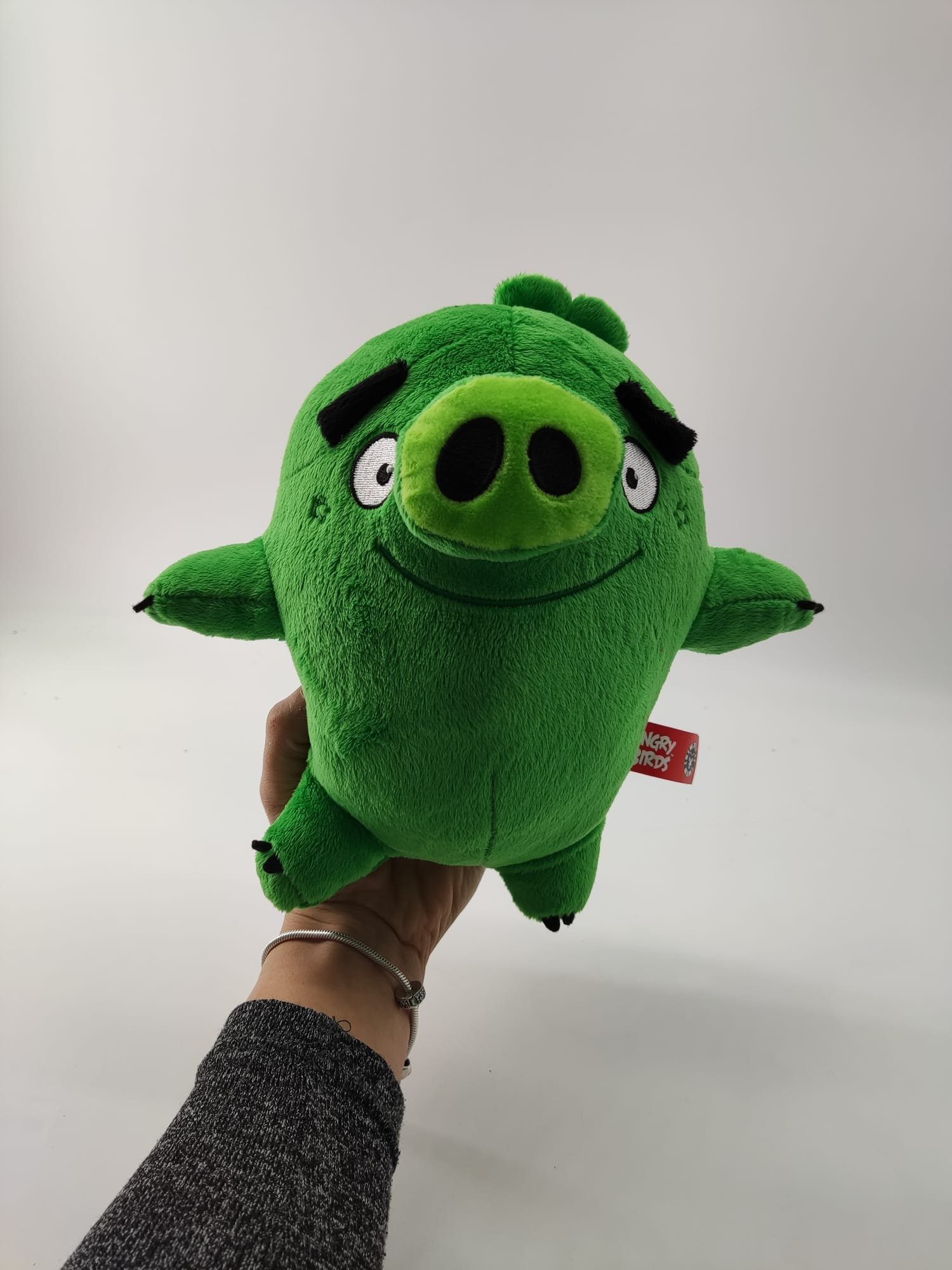 soma Kuscheltier Angry Birds Kuscheltier 22 cm Vogel Leonard grün Plüschfigur (1-St), Super weicher Plüsch Stofftier Kuscheltier für Kinder zum spielen