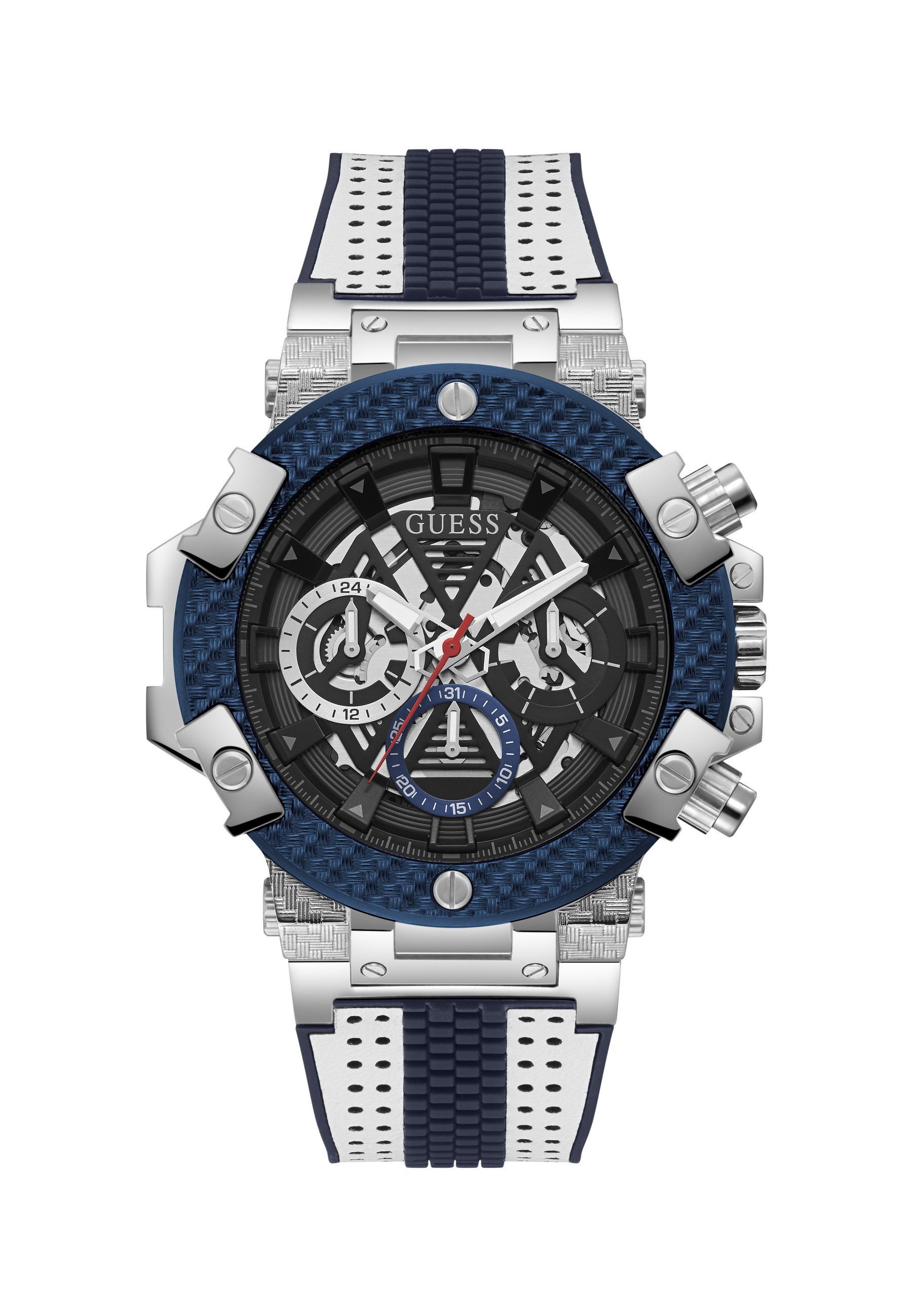 Guess Quarzuhr CARBON, (1-tlg., Not a set – not applicable to this product), Multifunktionsuhr