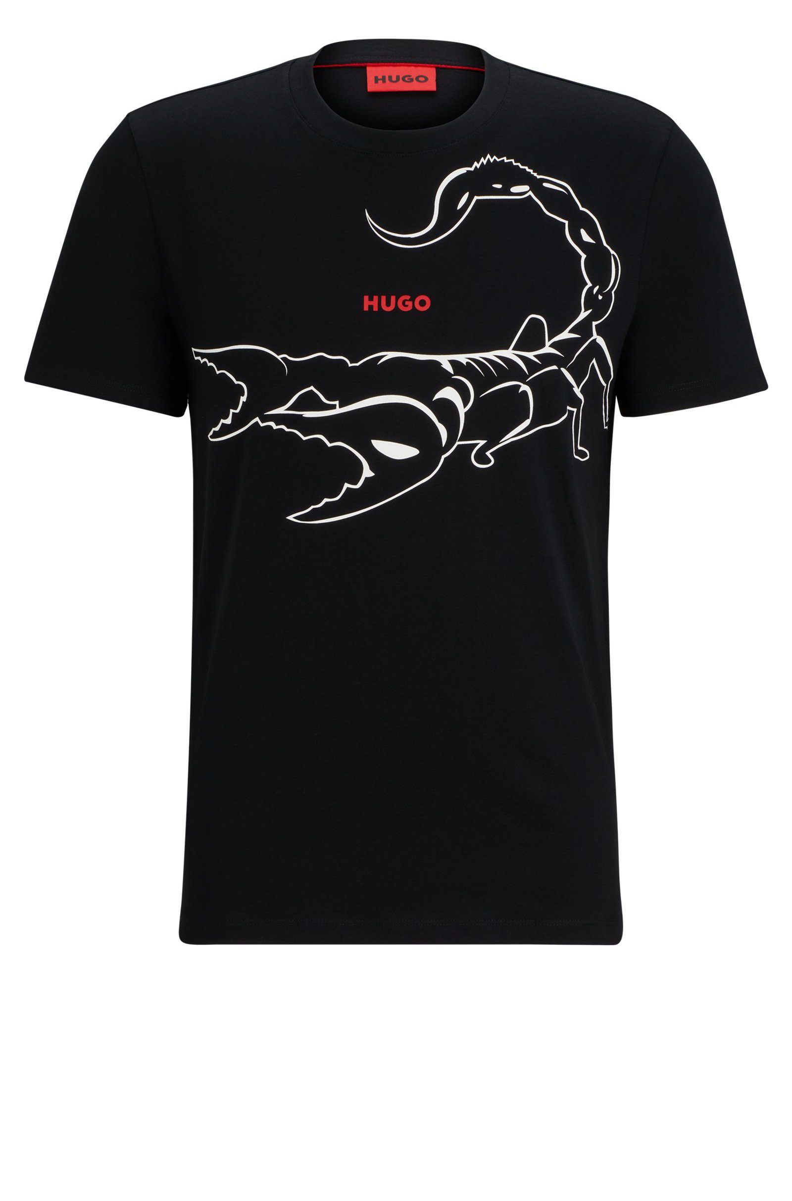 HUGO T-Shirt Darpione (1-tlg) Schwarz (001)