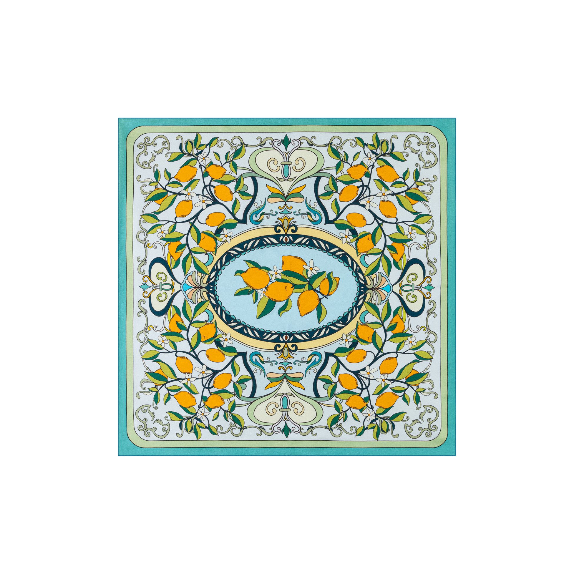 Roeckl Seidentuch Citrus Garden, Seidentuch mit Citrusfrüchten