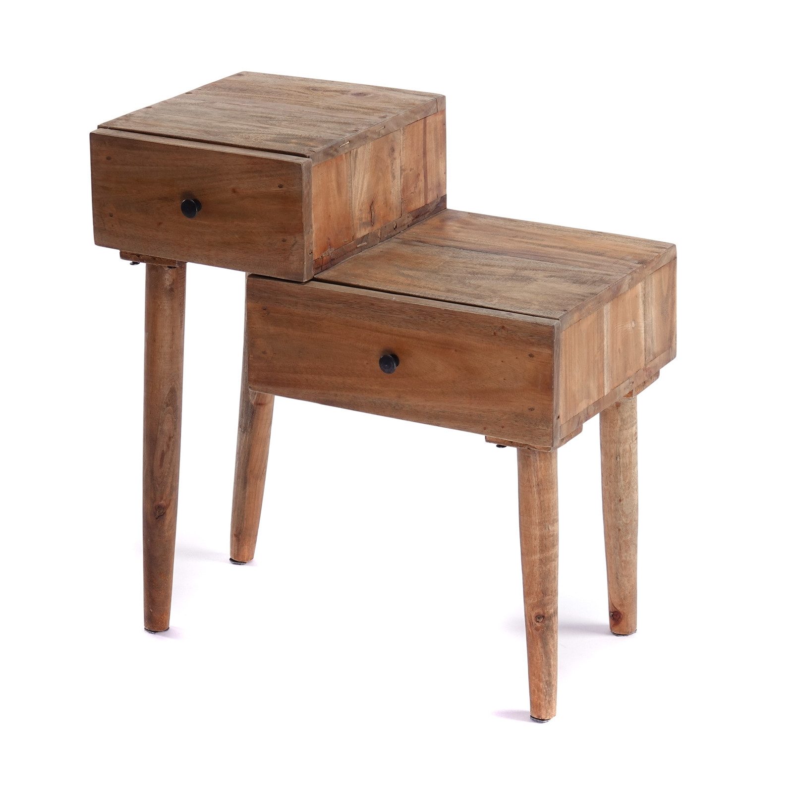 CREEDWOOD Beistelltisch BEISTELLTISCH "LEVEL", Altholz massiv Holz, 66cm, Natur Beistelltisc