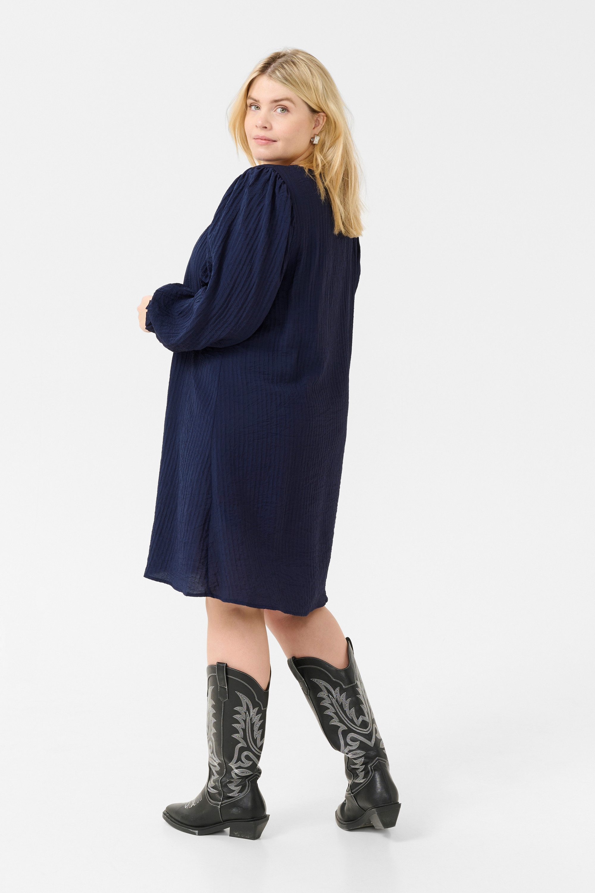 KAFFE Curve Blusenkleid Kleid KClinna Große Größen
